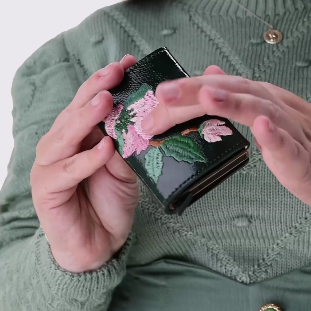 Cardholder Lady D "DARK GREEN"