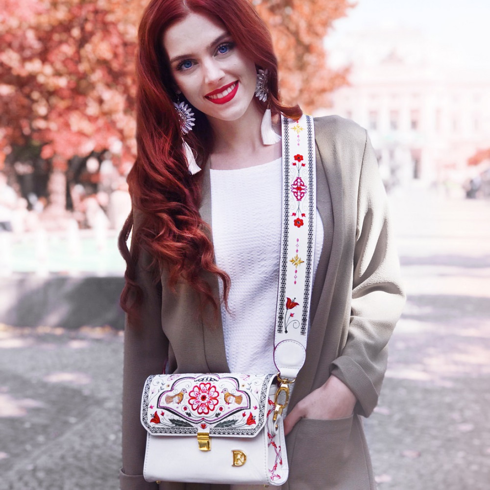 Popruh Srdce Evropy "BÍLÝ"