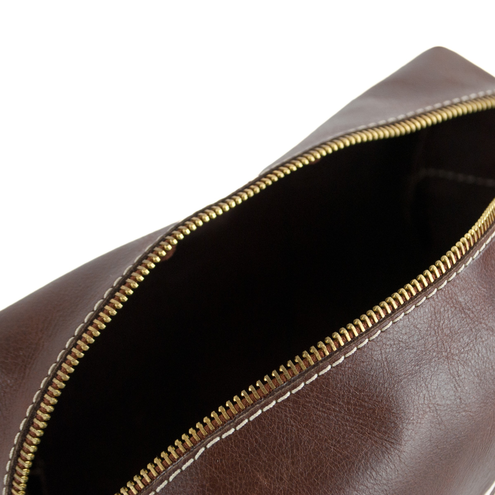 Pánska kozmetická taška s iniciálami "TMAVOHNEDÁ"