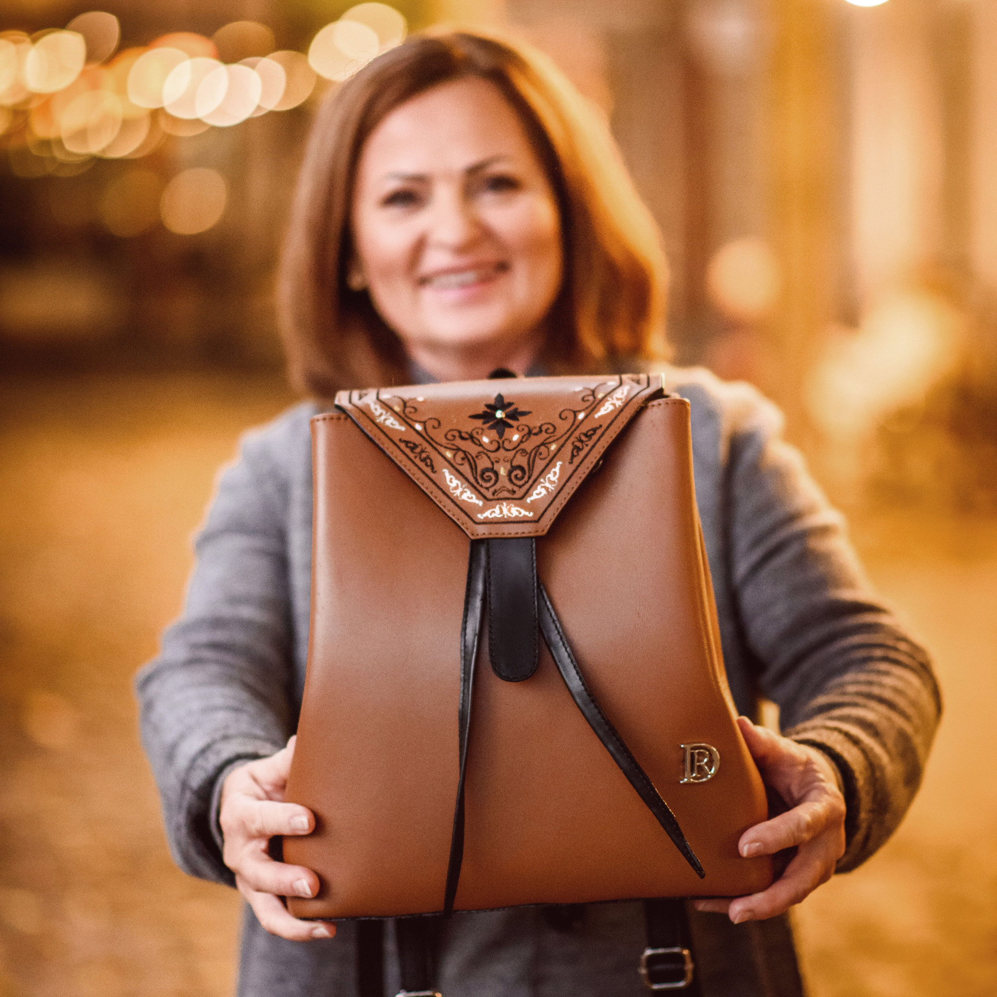 BACKPACK RORY II. "Princessa" Brown