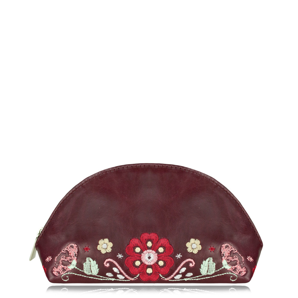 Kosmetická taštička Folk "VÍNOVÁ"