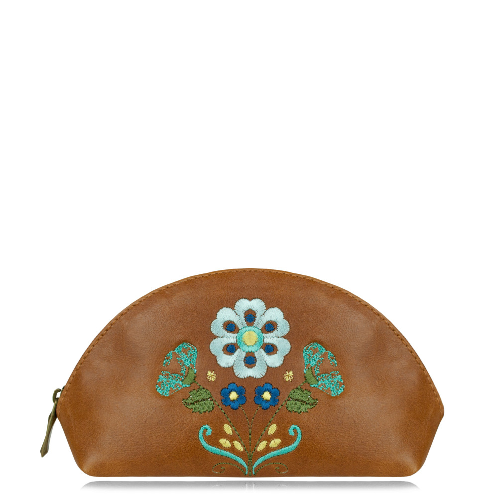 COSMETIC BAG "Folk II" Light Brown