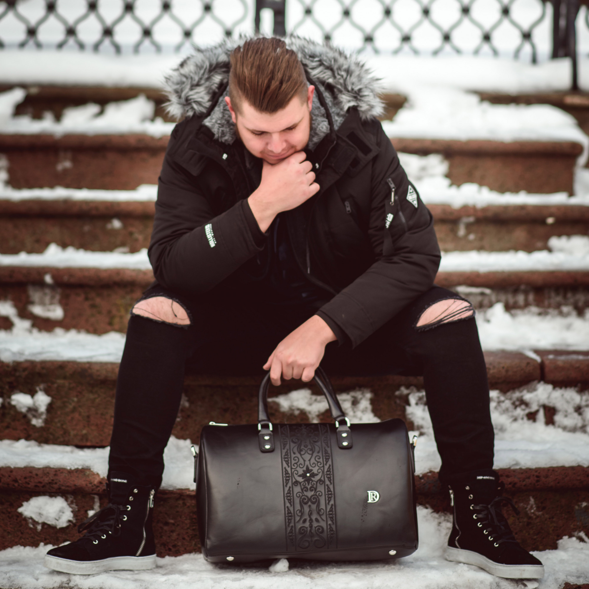 Unisex TRAVEL BAG "Princessa" Black