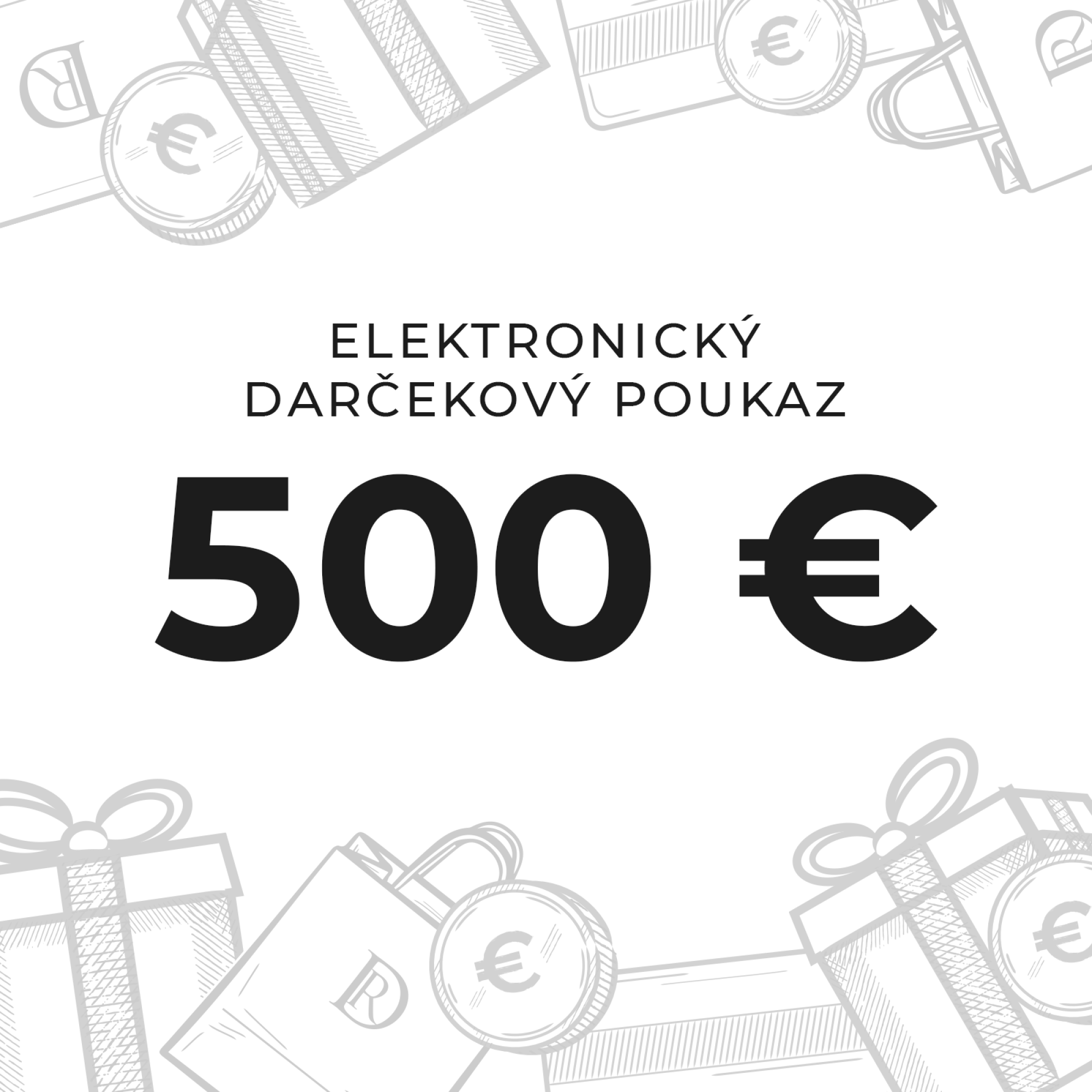Elektronický dárkový poukaz na 500 €