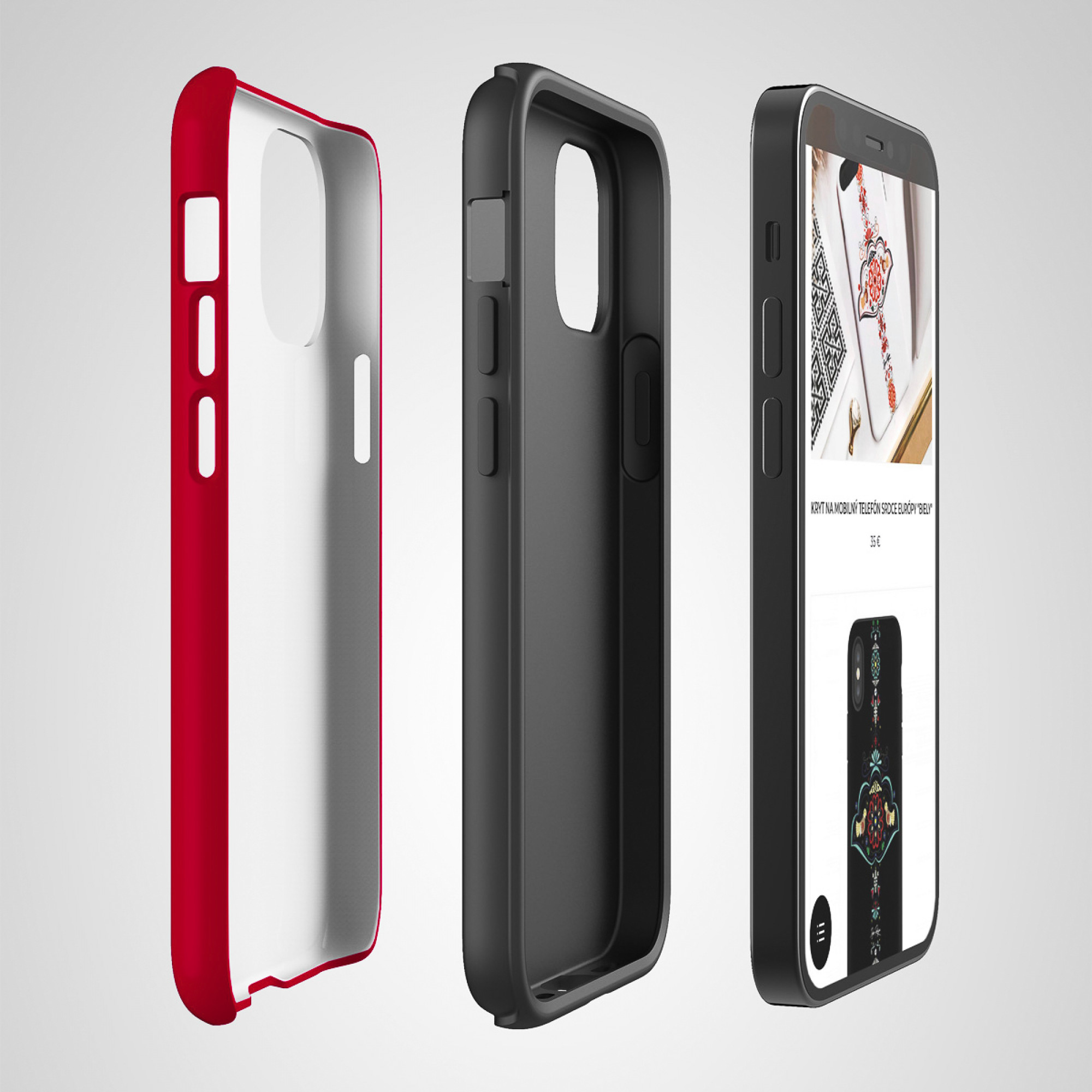 MOBILE PHONE COVER HEART OF EUROPE "RED"