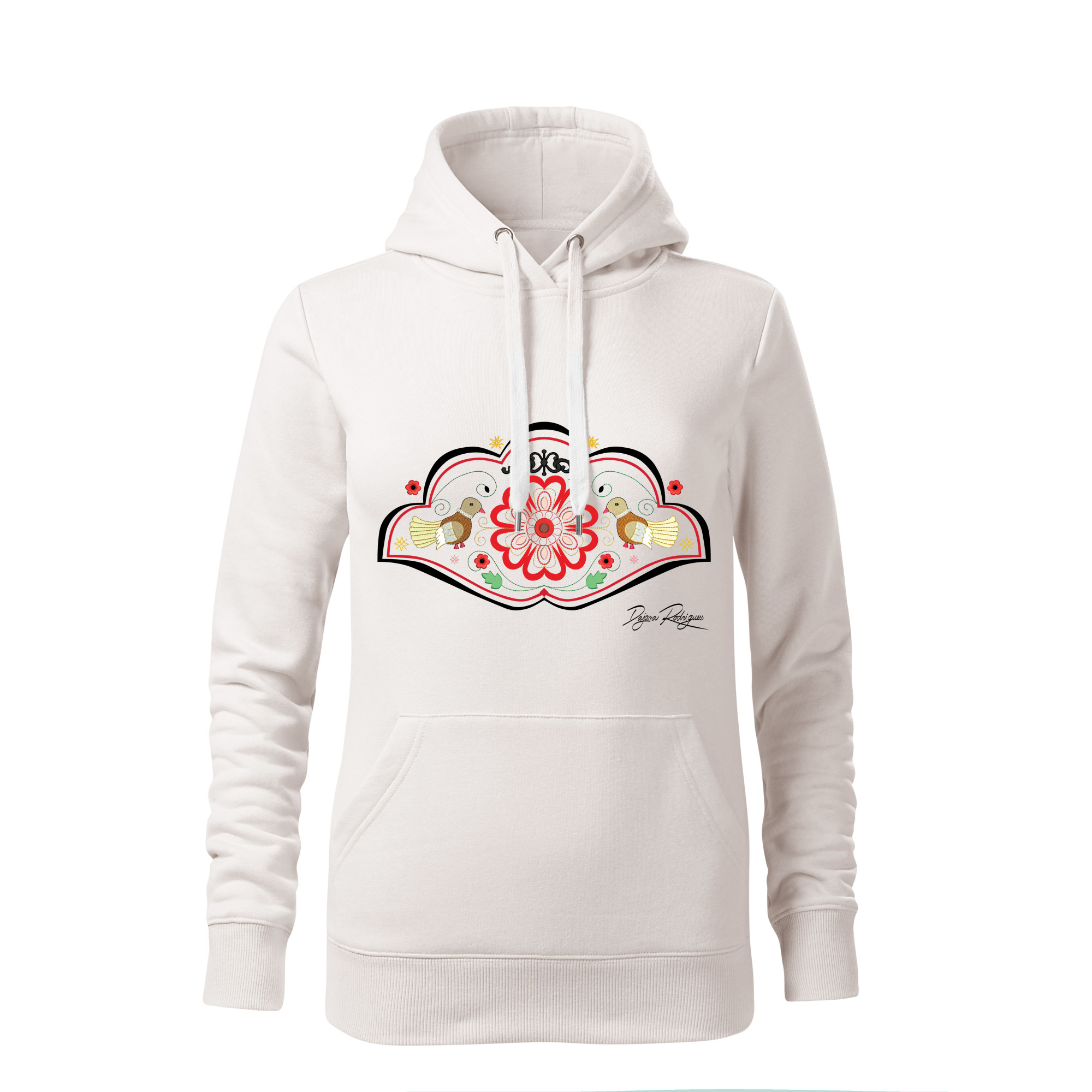 Hoodie HEART OF EUROPE ,,WHITE,,