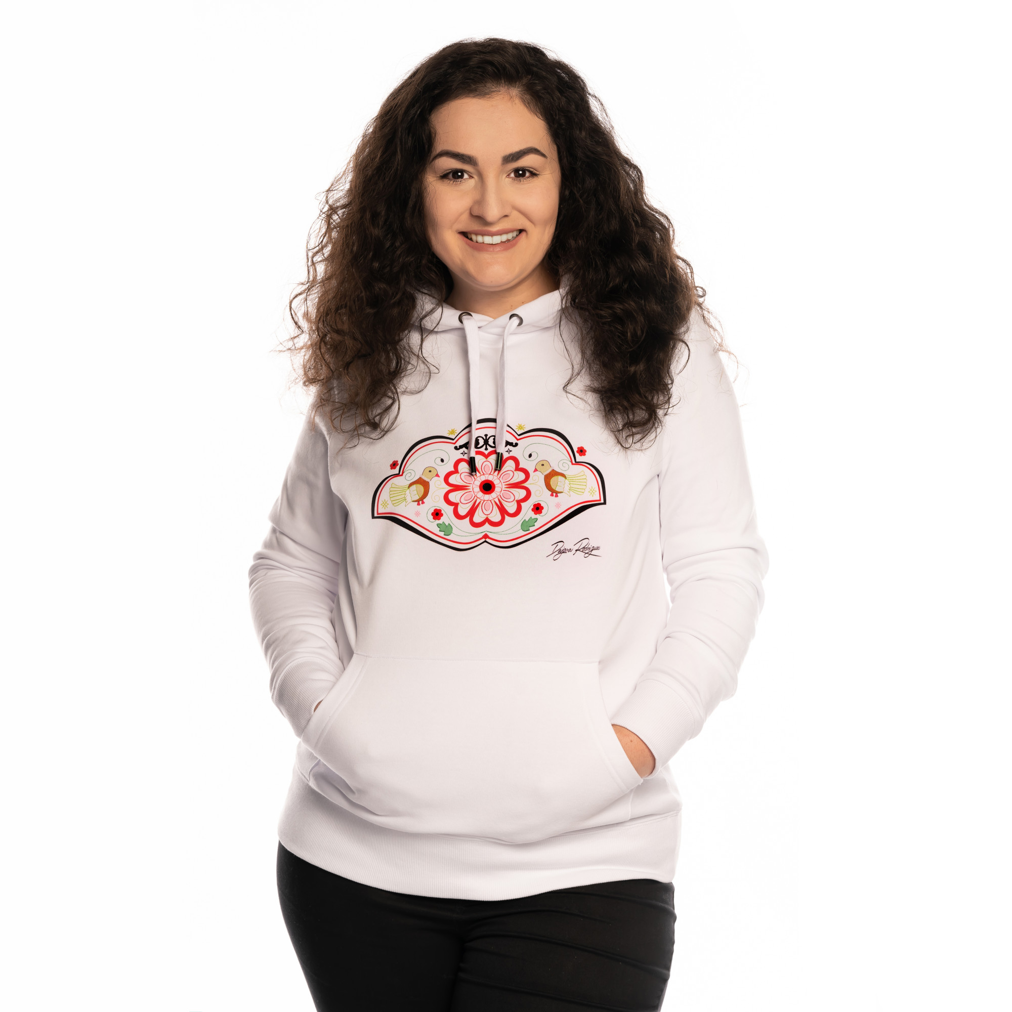 Hoodie HEART OF EUROPE ,,WHITE,,