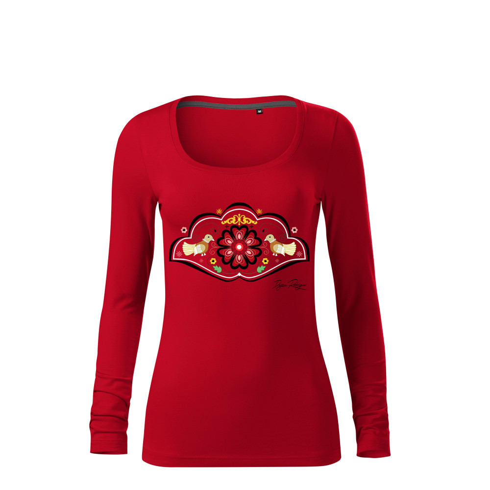 LONG SLEEVE T-SHIRT HEART OF EUROPE "RED"