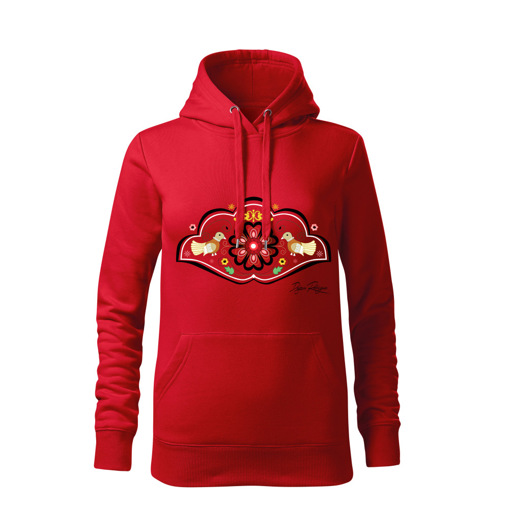 Hoodie HEART OF EUROPE ,,RED,,