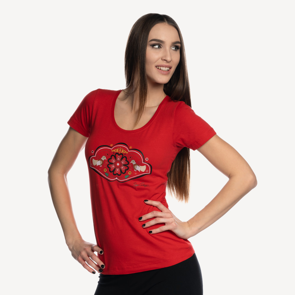 T-shirt HEART OF EUROPE ,,RED,,