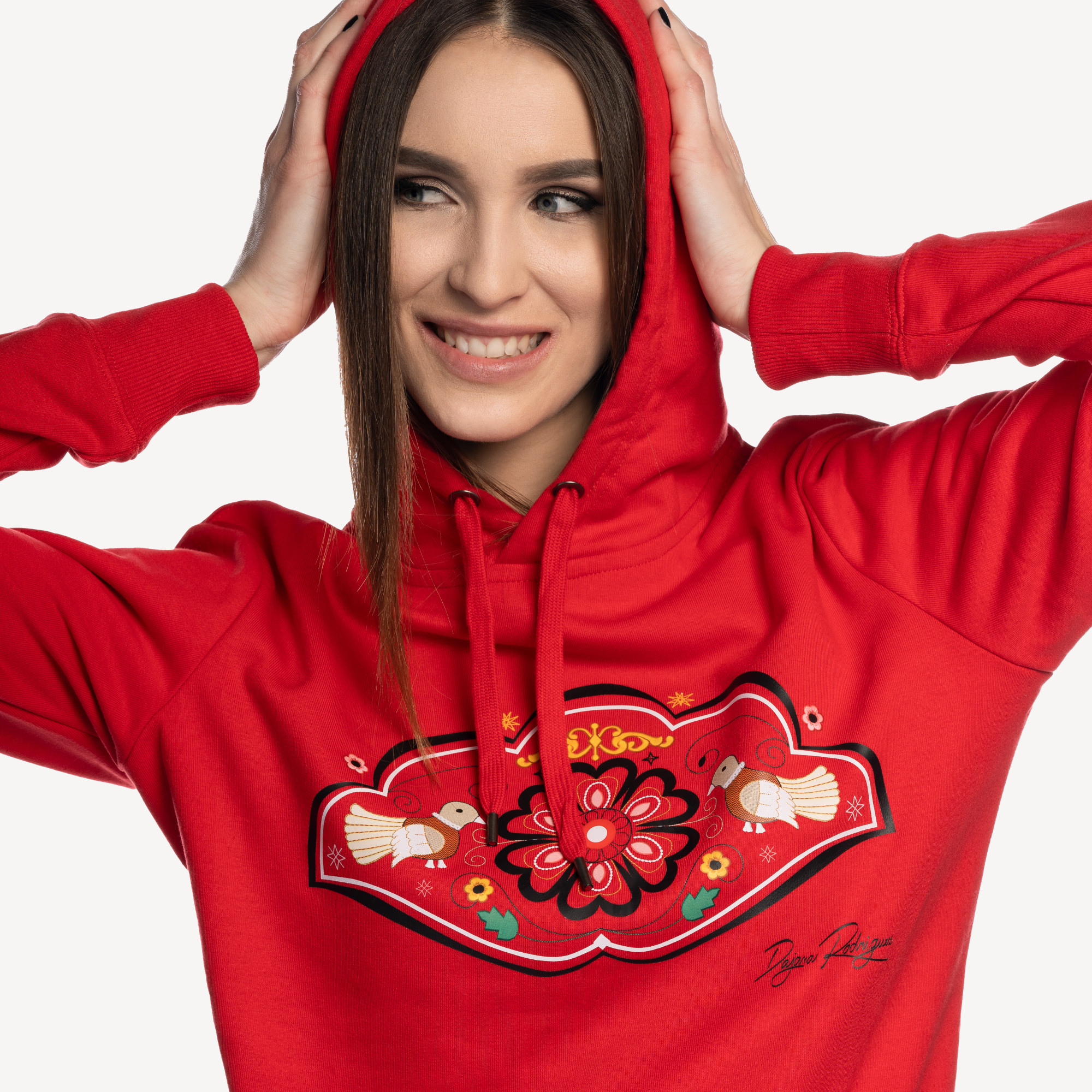 Hoodie HEART OF EUROPE ,,RED,,