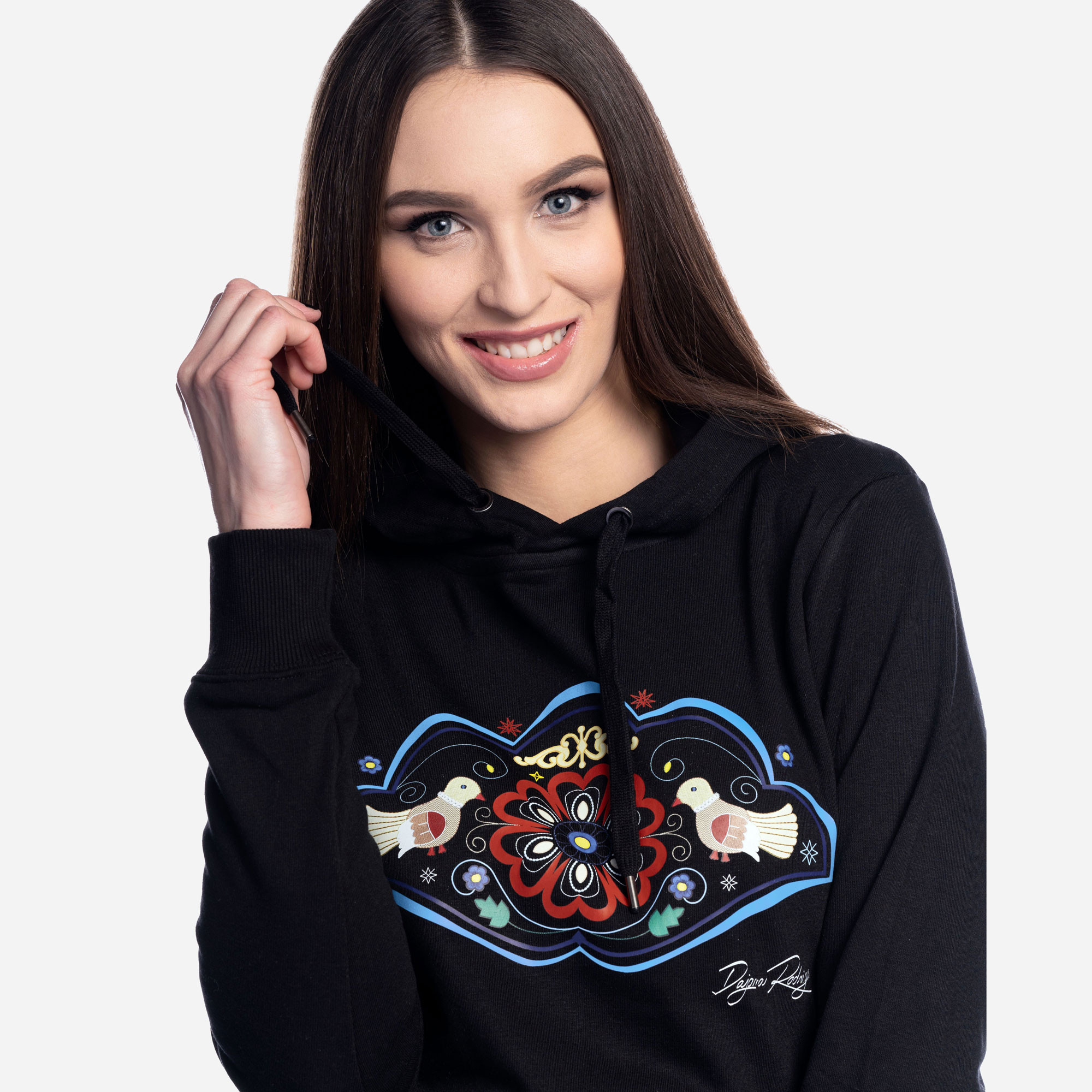 Hoodie HEART OF EUROPE ,,BLACK,,