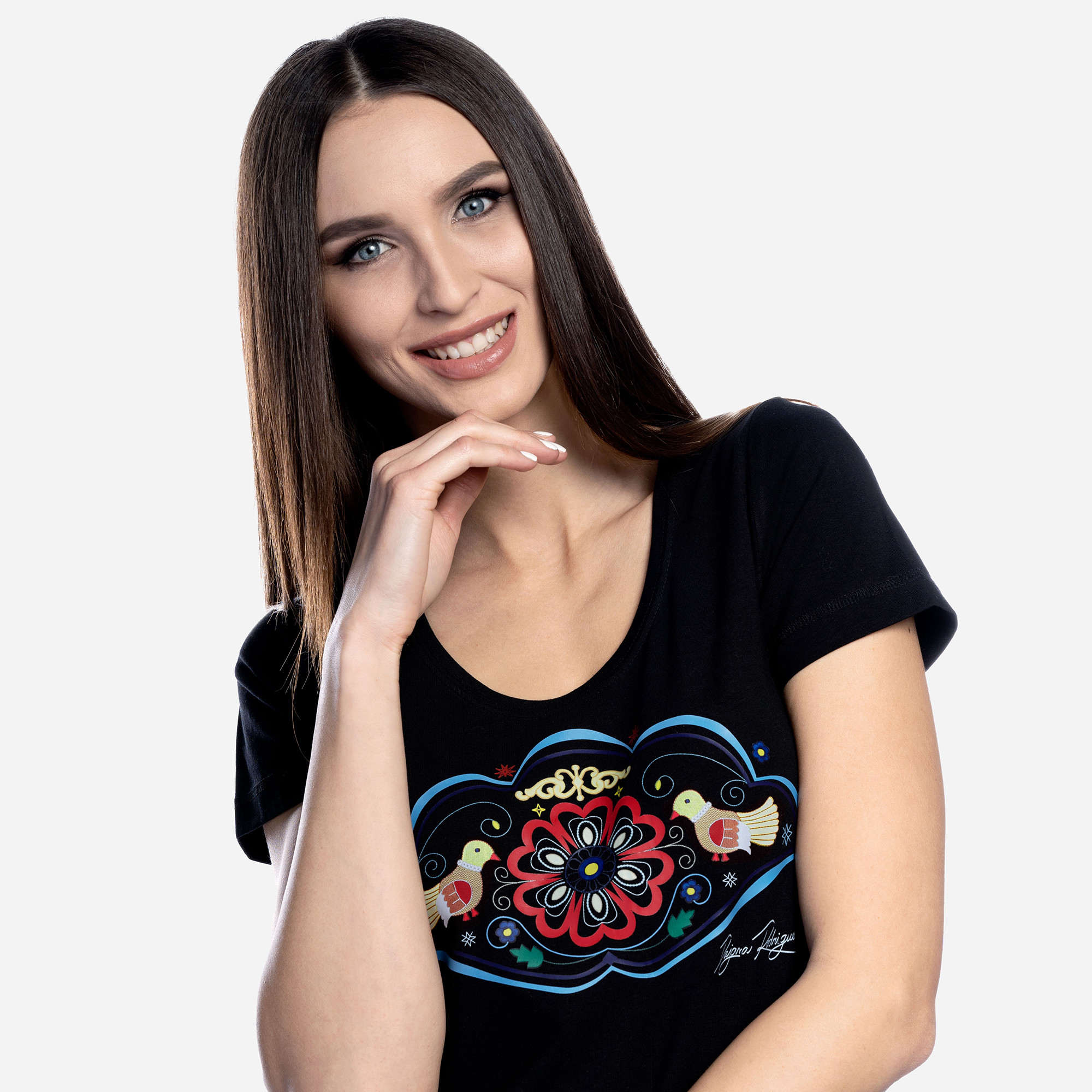 T-SHIRT HEART OF EUROPE ,,BLACK,,