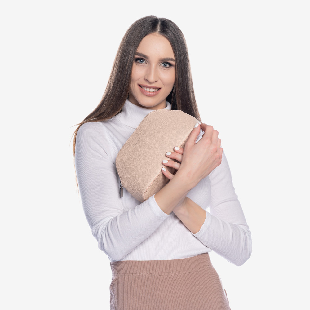 Kozmetická taška II Bohemian "NUDE" Strieborná