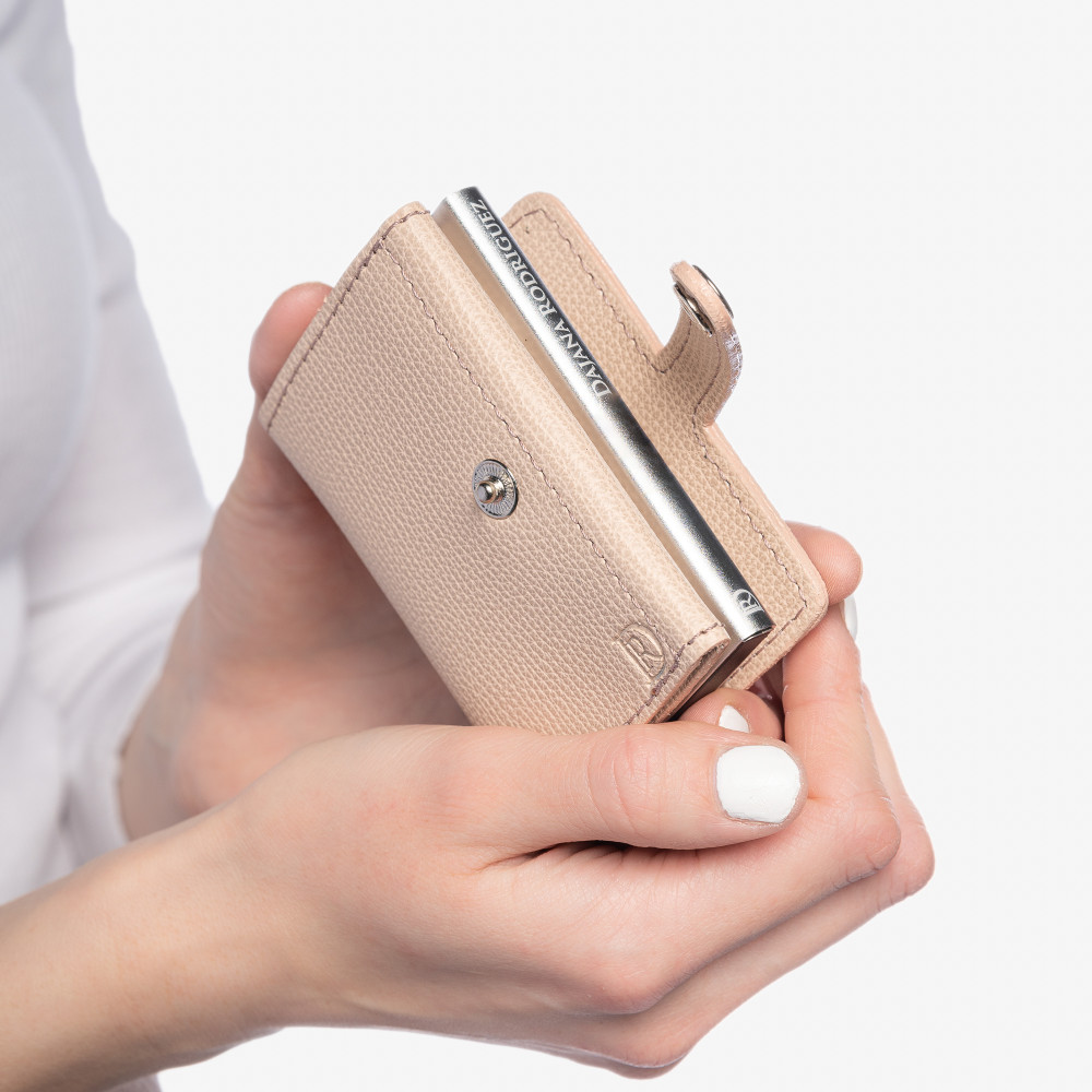  Cardholder Bohemian "NUDE" Stříbrná