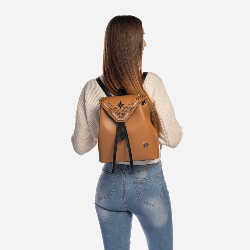 BACKPACK RORY II. "Princessa" Brown