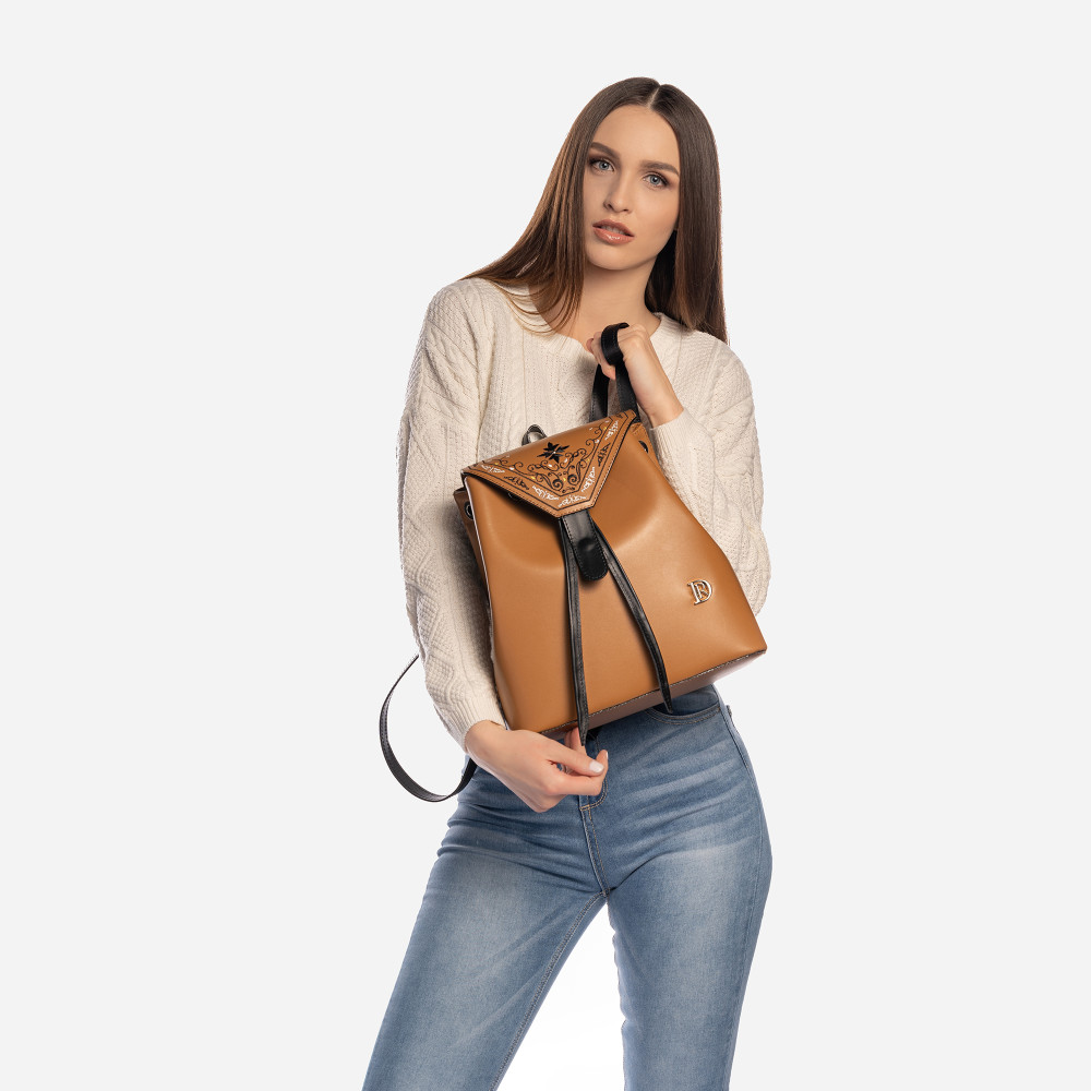 BACKPACK RORY II. "Princessa" Brown