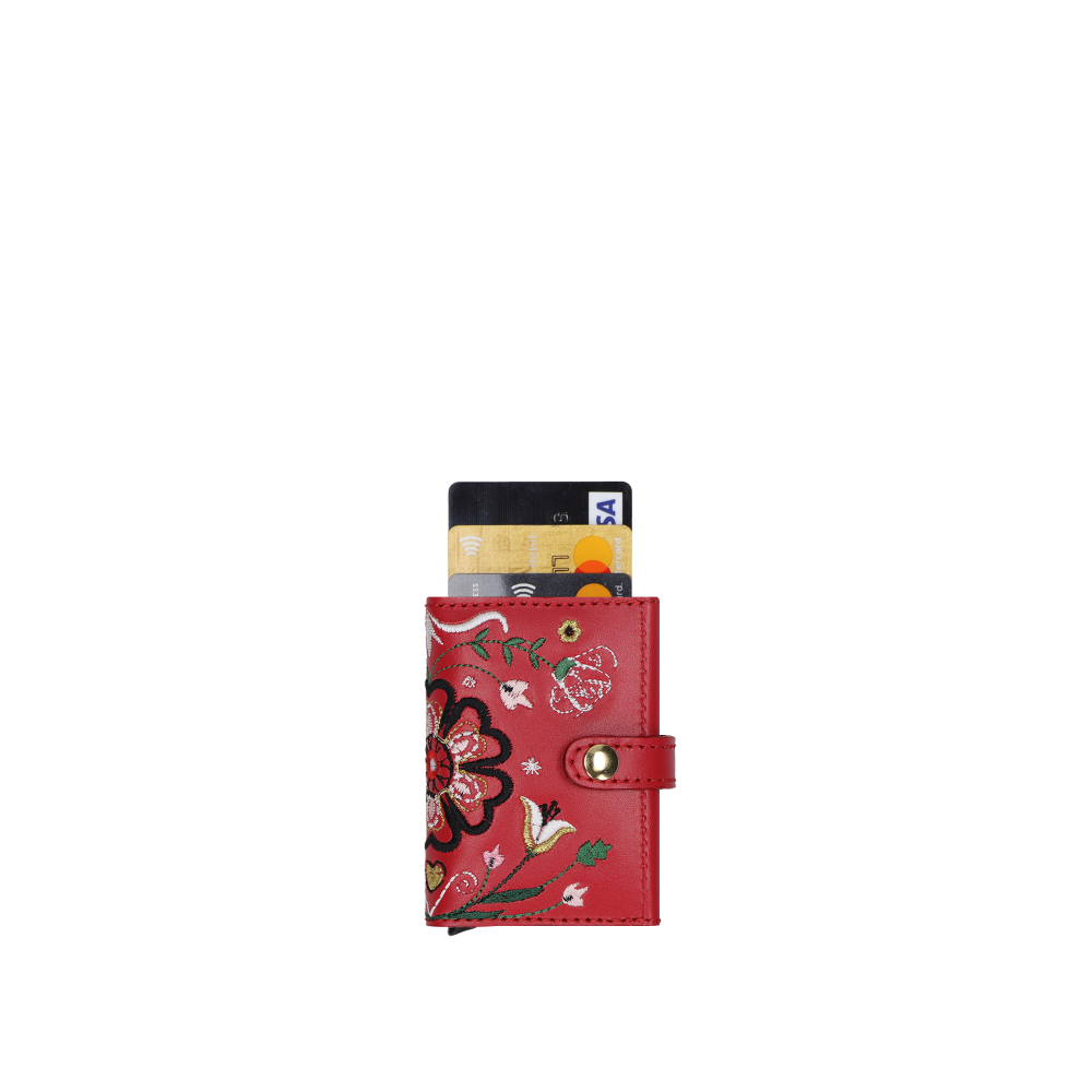 CARD HOLDER HEART OF EUROPE "RED"