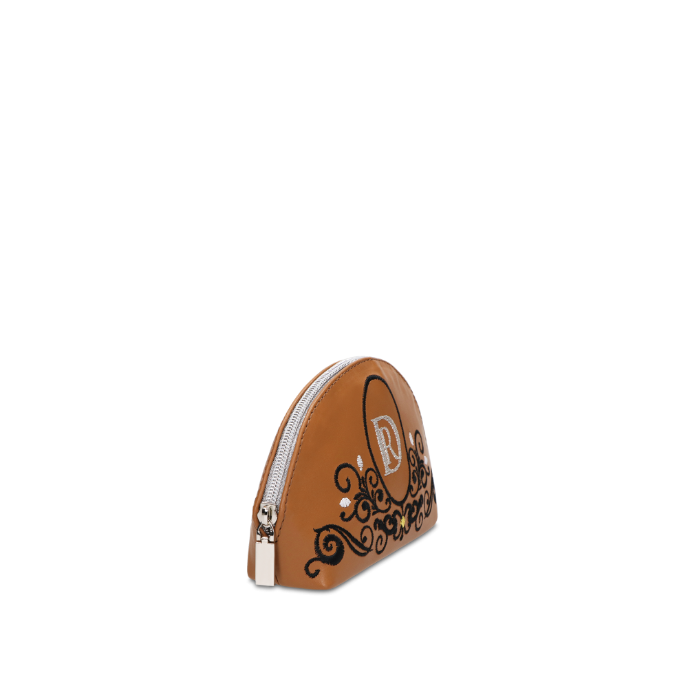 COSMETIC BAG "Princessa" Brown