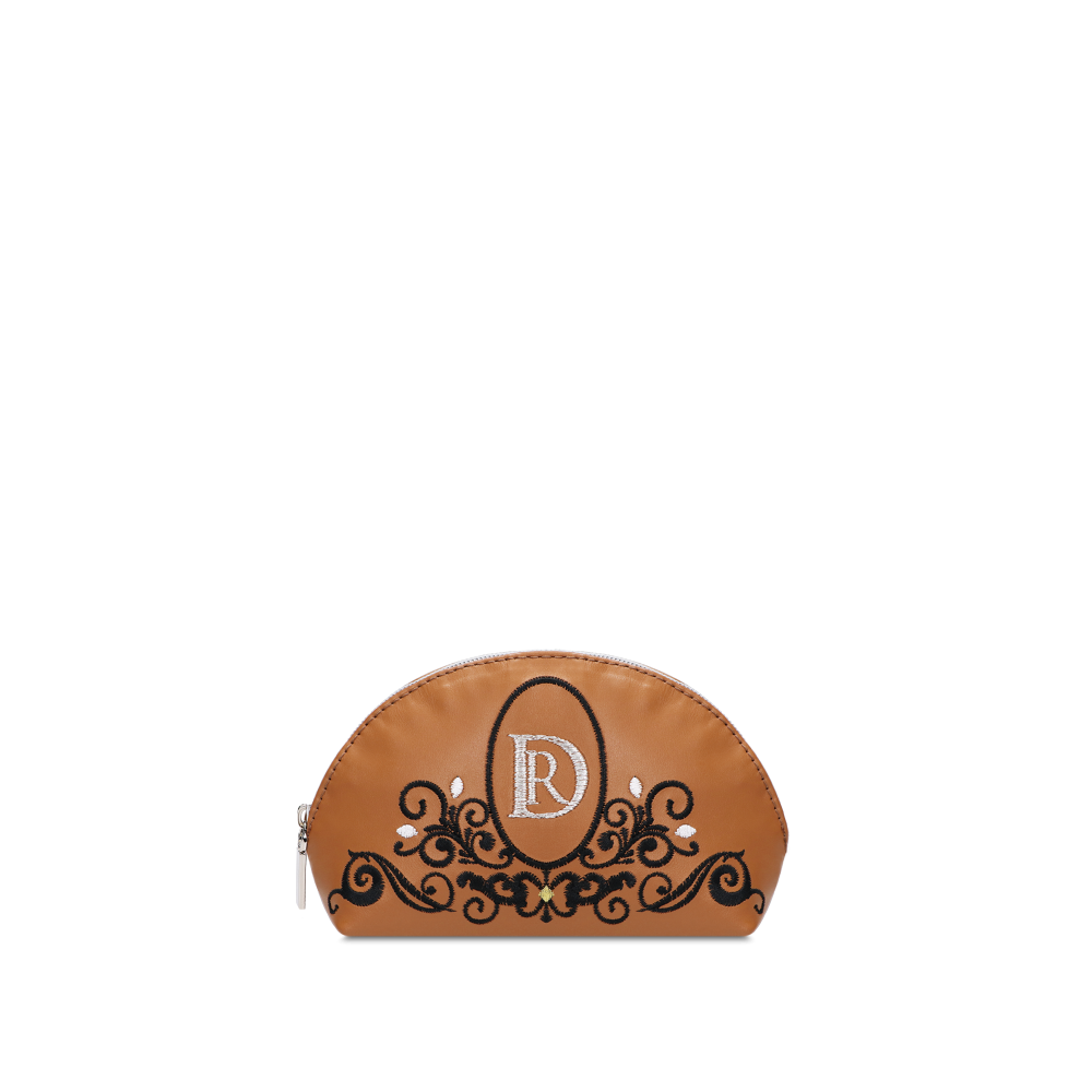 COSMETIC BAG "Princessa" Brown