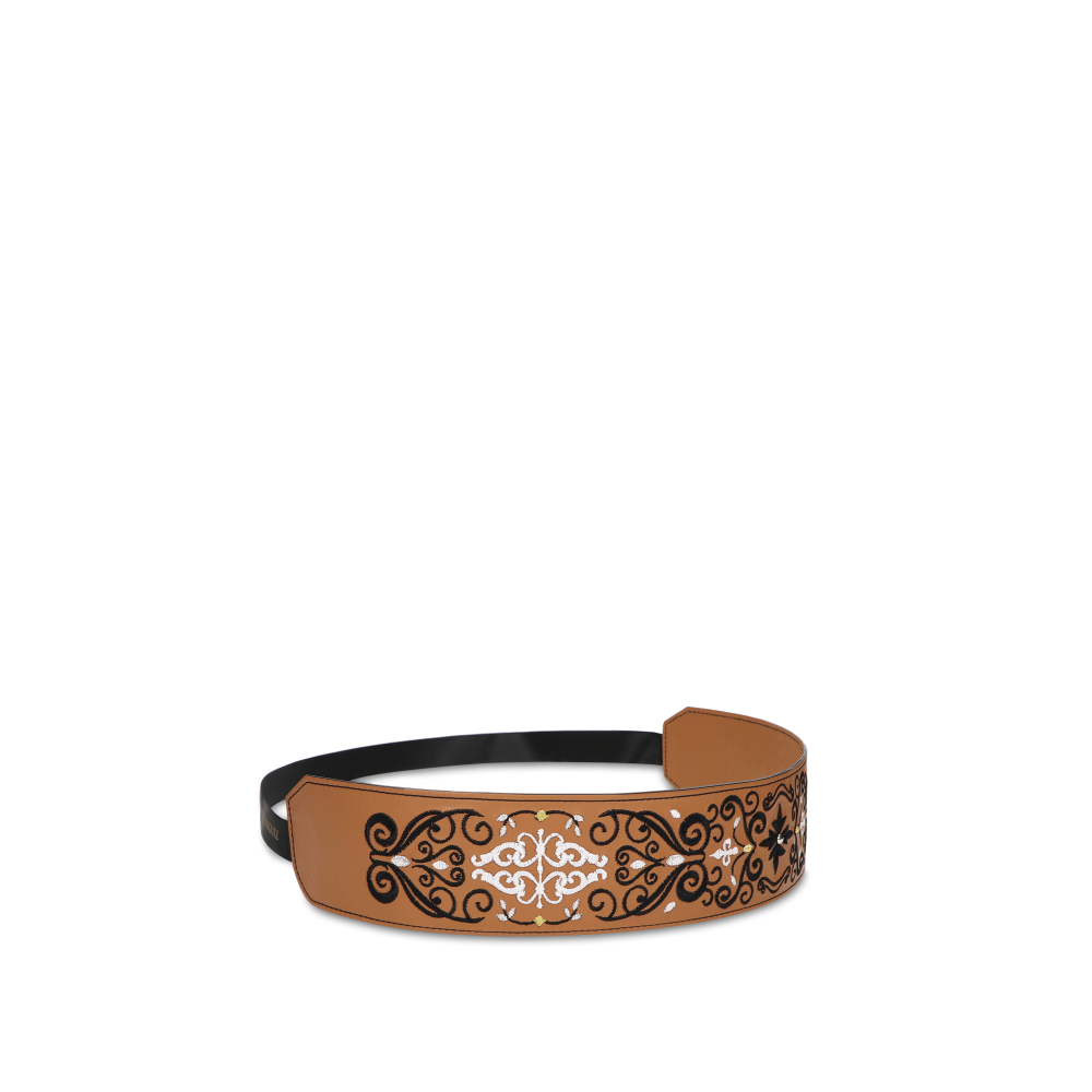 DÁMSKÝ OPASEK NA ŠATY Princessa "HNĚDÝ"