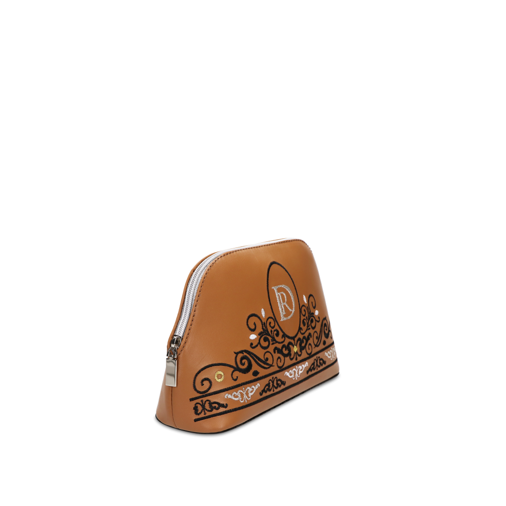 COSMETIC BAG "Princessa" Brown