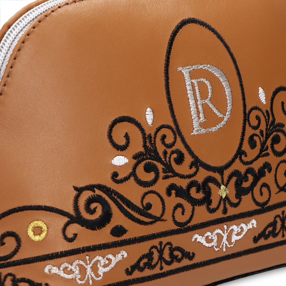 COSMETIC BAG "Princessa" Brown