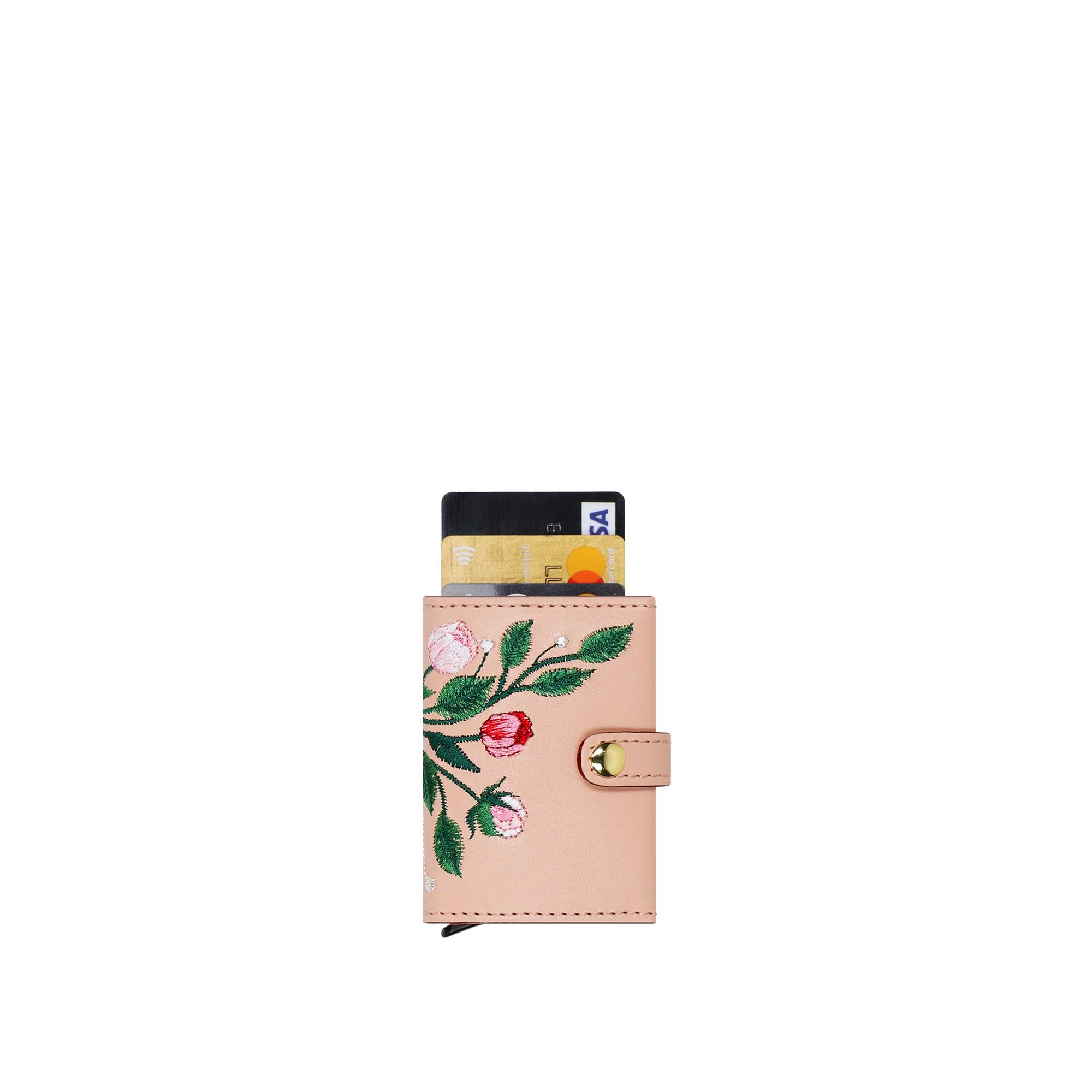 CARDHOLDER PEONY "DUSTY PINK"