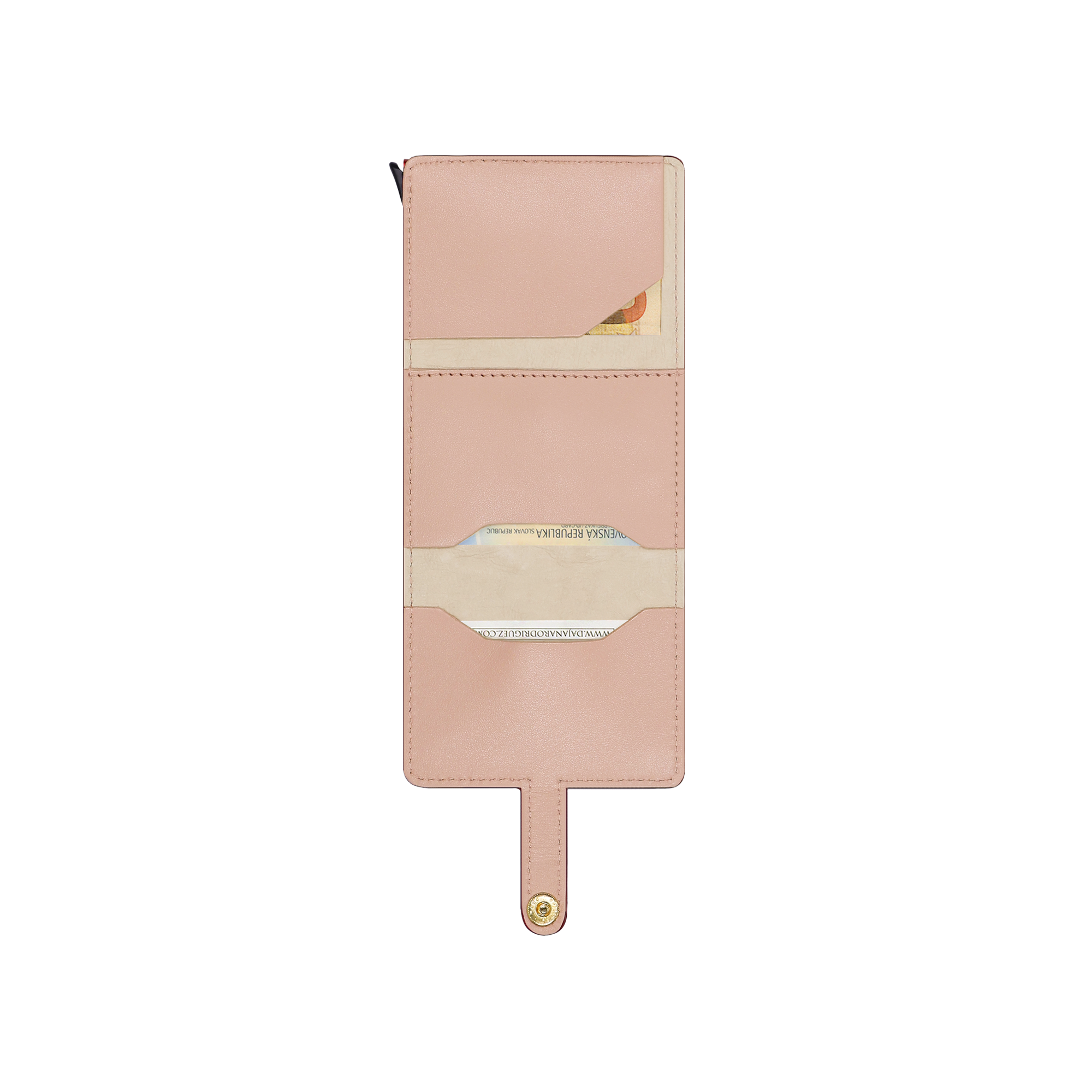 CARDHOLDER PEONY "DUSTY PINK"