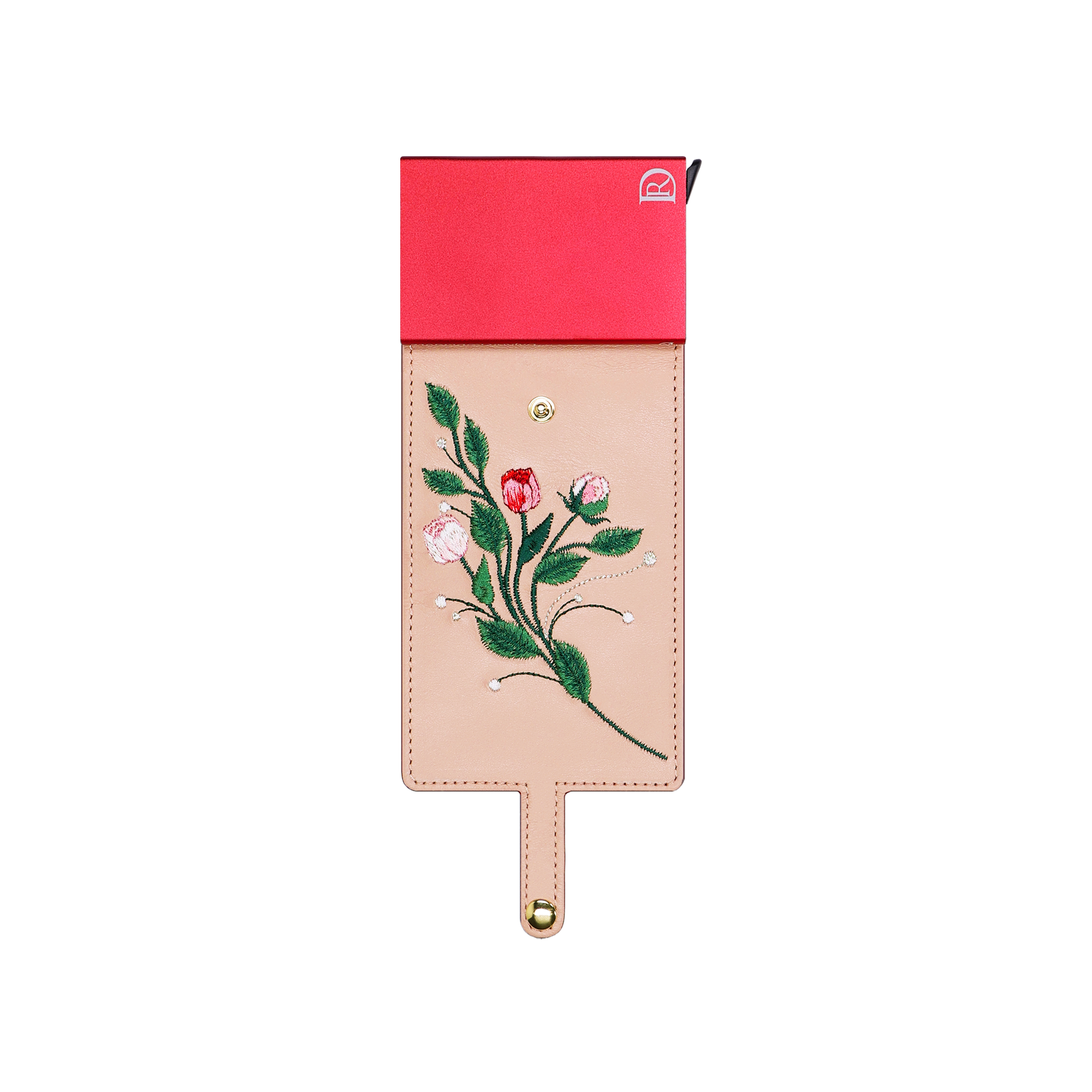 TARJETERO PEONY " ROSA EMPOLVADO"