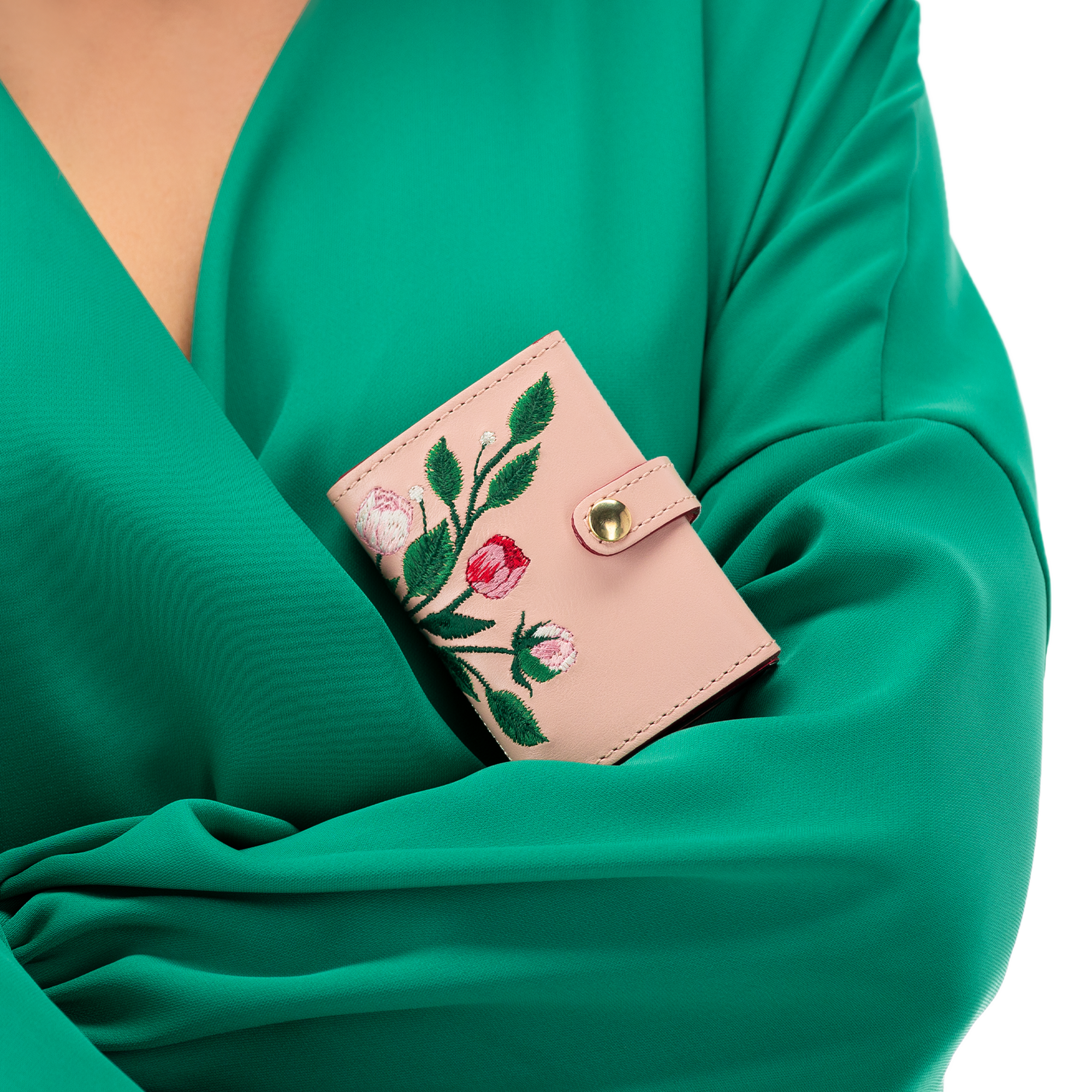 TARJETERO PEONY " ROSA EMPOLVADO"