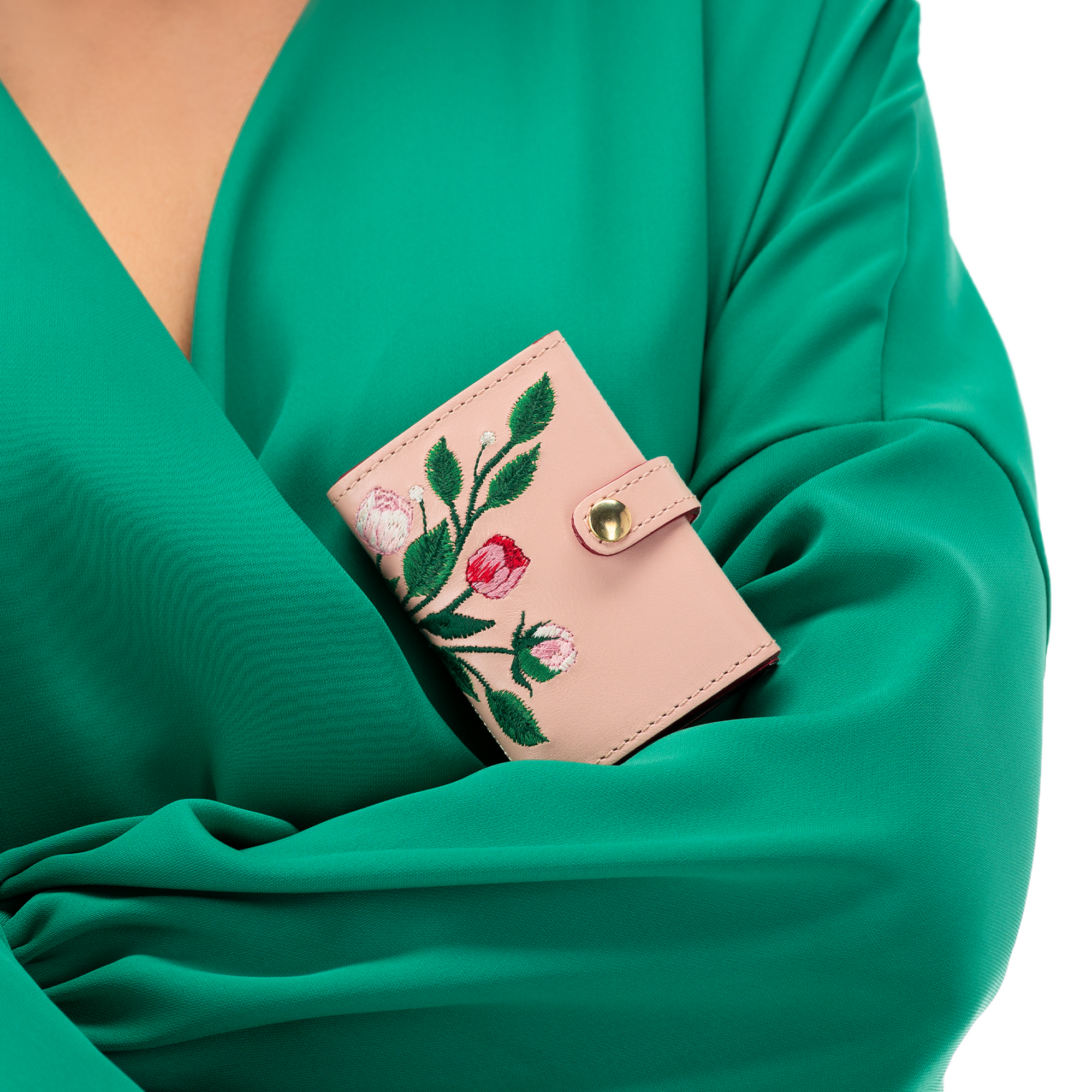 CARDHOLDER PEONY "DUSTY PINK"