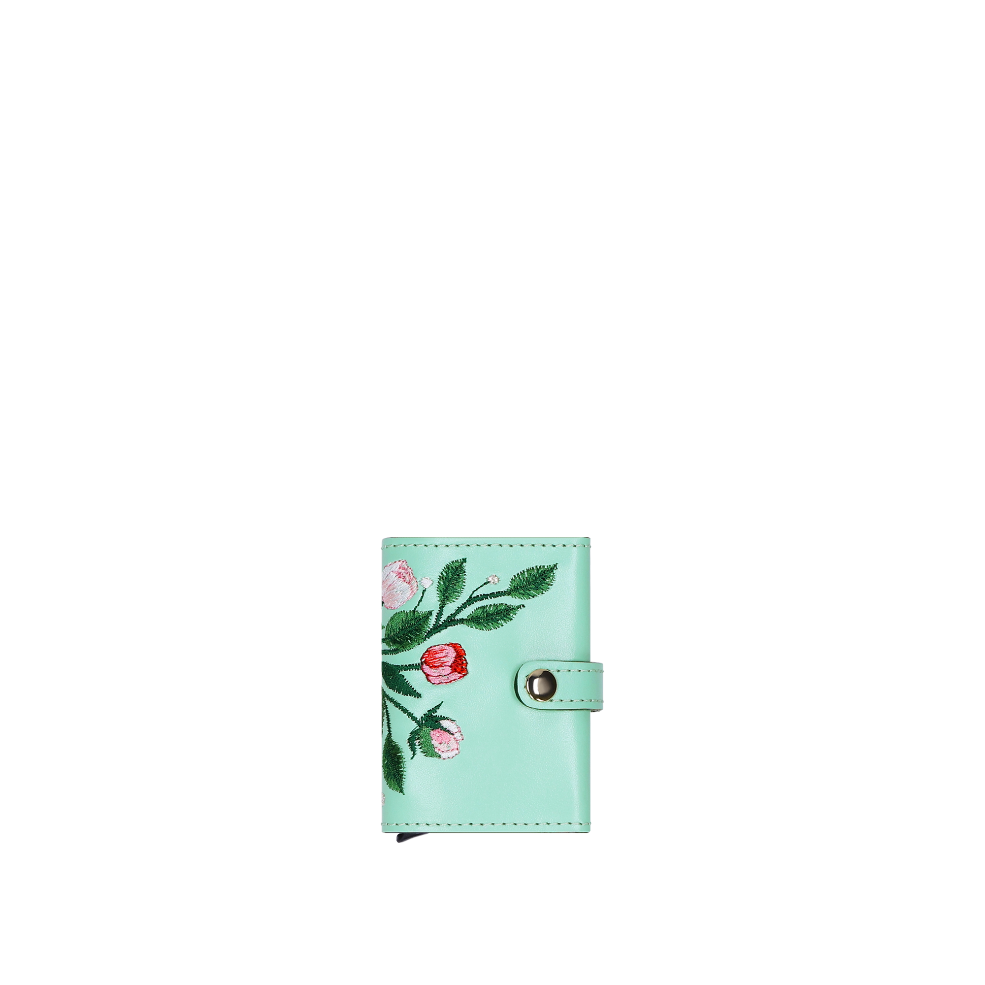 CARDHOLDER PEONY "PASTEL GREEN"