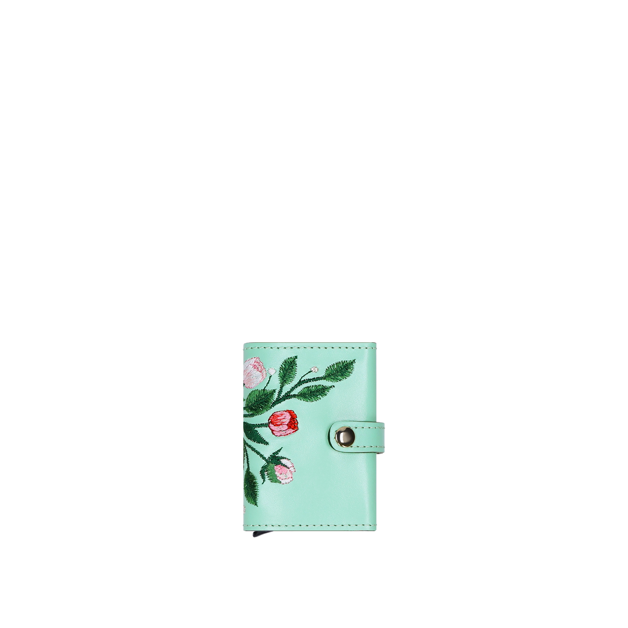 CARDHOLDER PEONY "PASTEL GREEN"