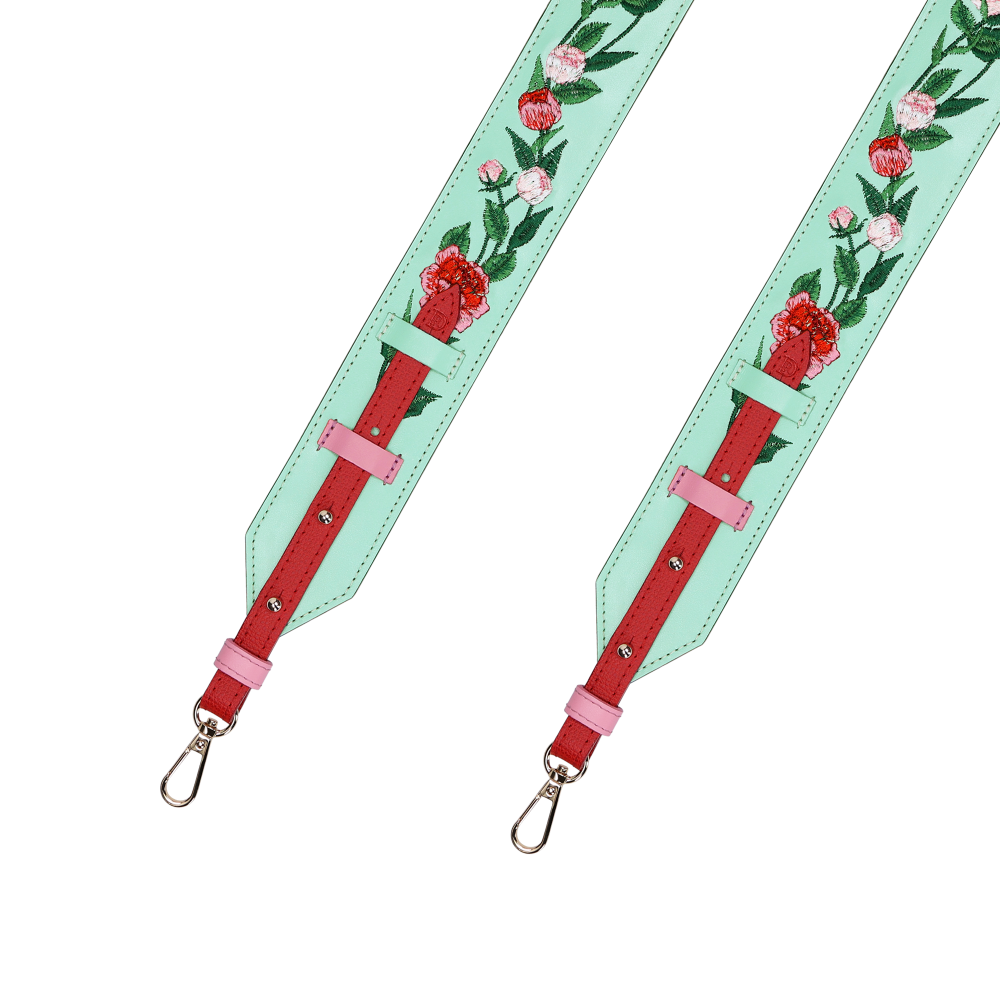 STRAP PEONY "PASTEL GREEN"