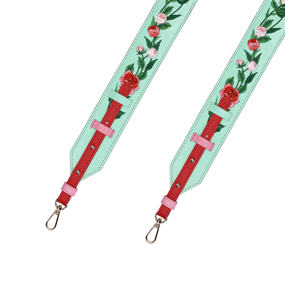STRAP PEONY "PASTEL GREEN"