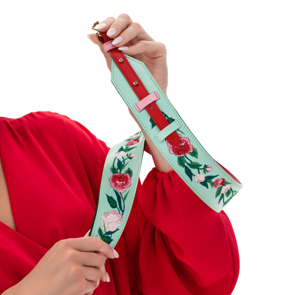 STRAP PEONY "PASTEL GREEN"