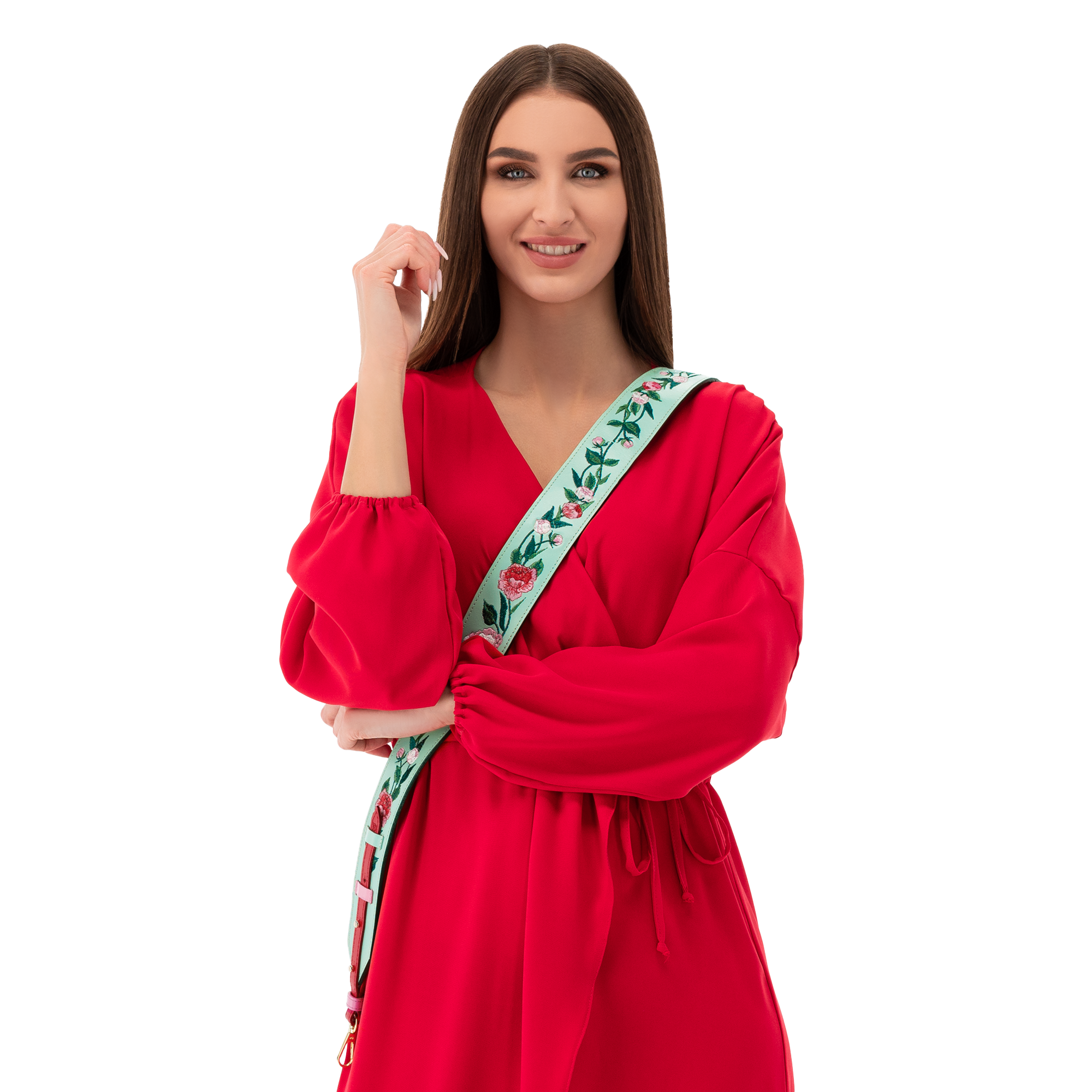 STRAP PEONY "PASTEL GREEN"