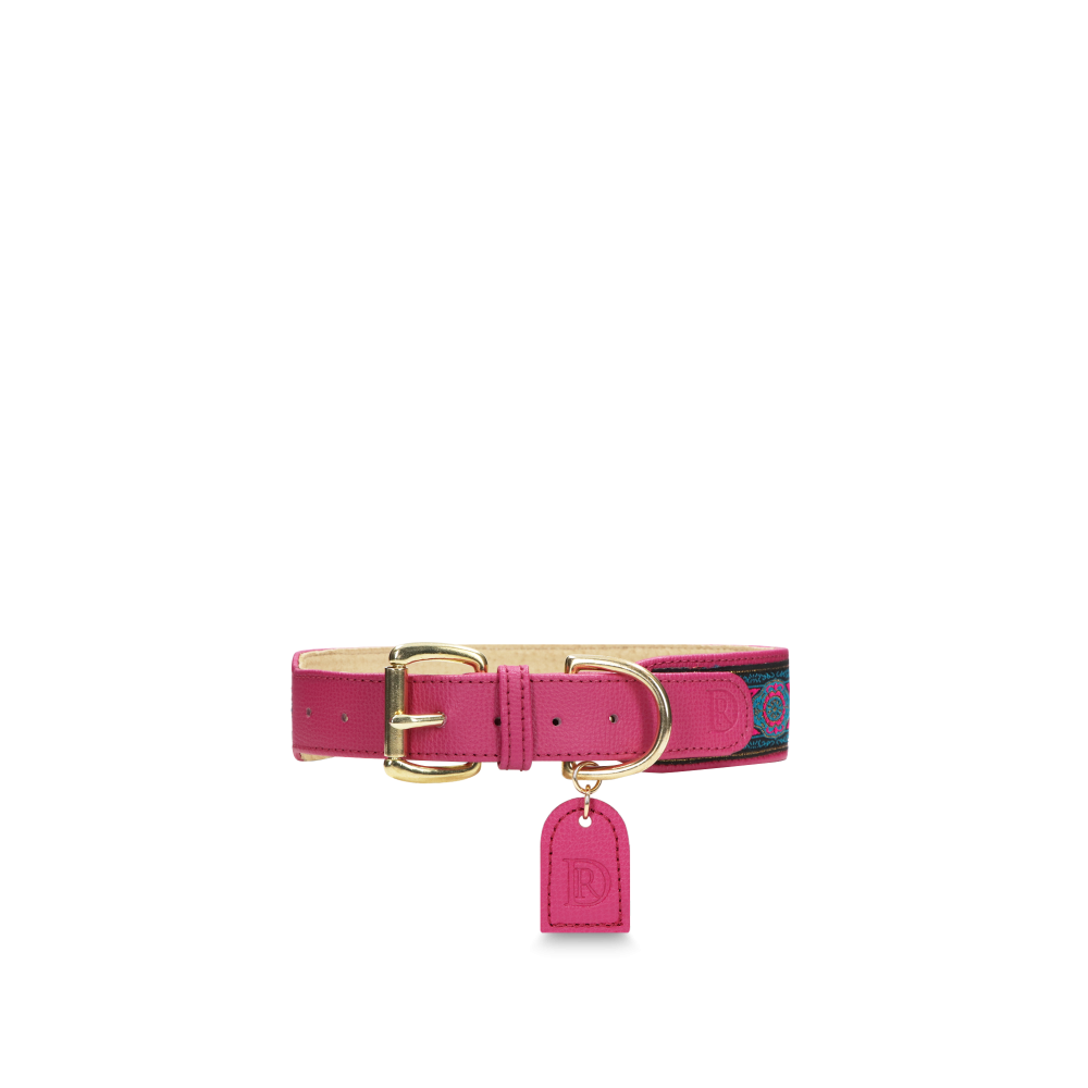 Obojok II Bohemian "FUCHSIA"