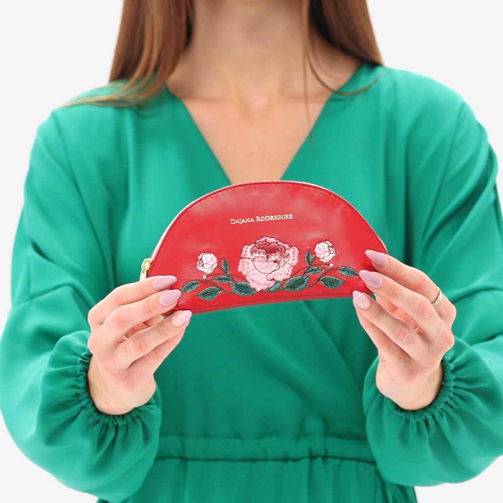 Kozmetická taštička Peony "ČERVENÁ"