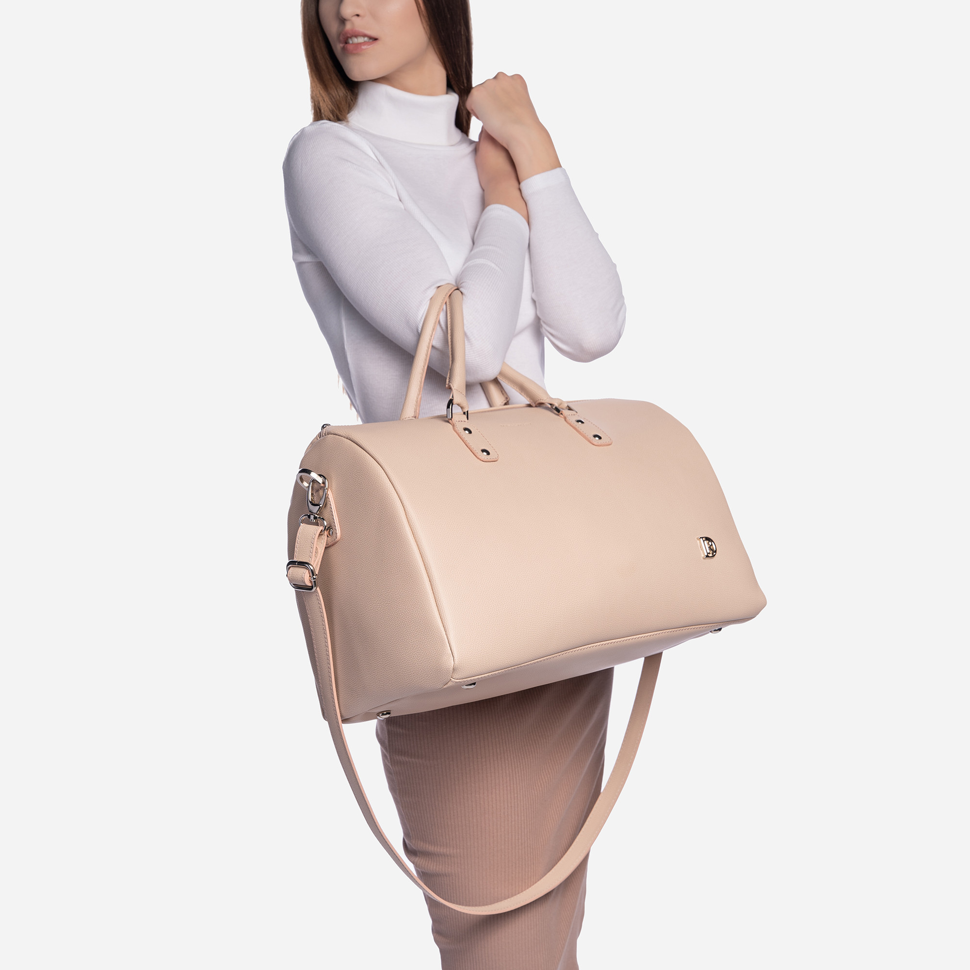 Travel bag Bohemian "NUDE" Gold