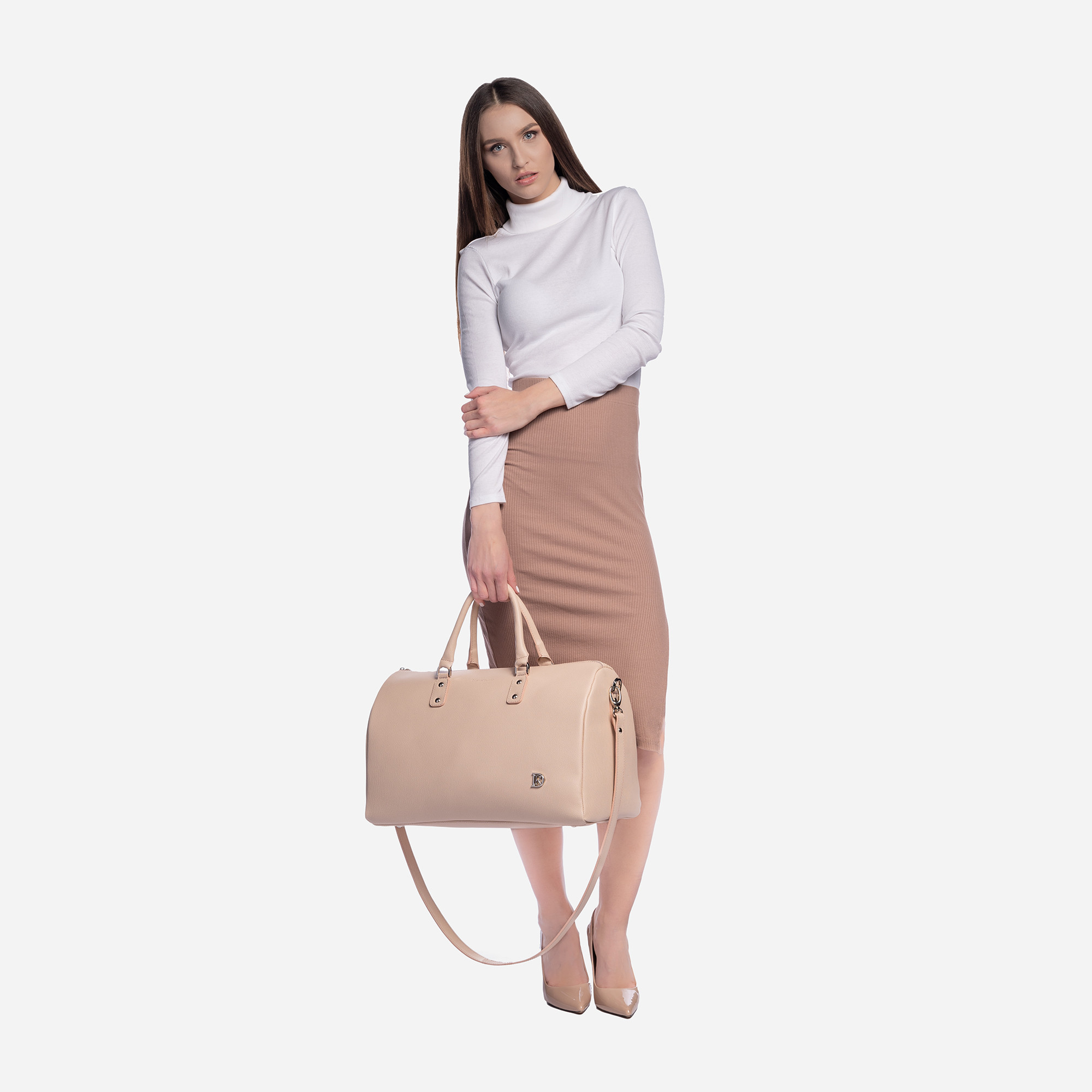 Travel bag Bohemian "NUDE" Gold