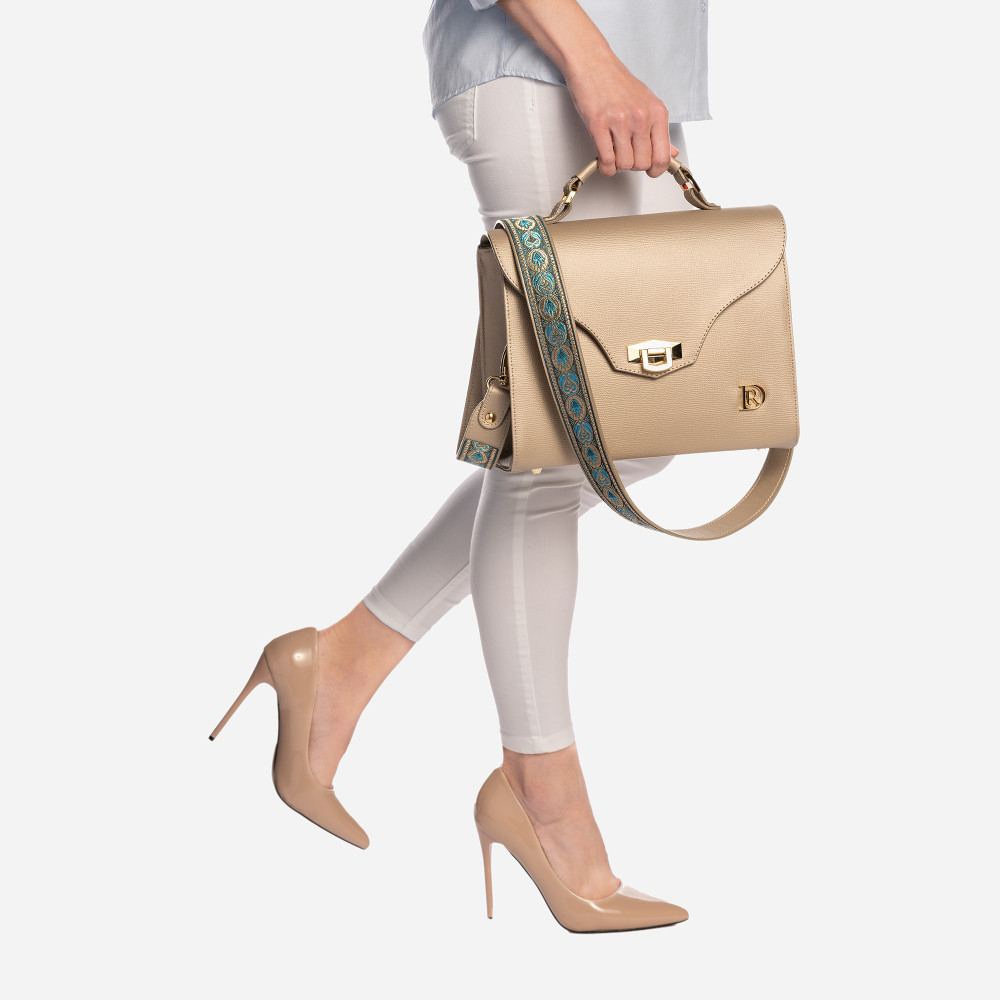 Vivienne Bohemian "SAND" + Strap Gold