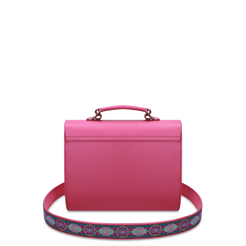 Vivienne Bohemian "FUCHSIA" + Popruh Zlatá