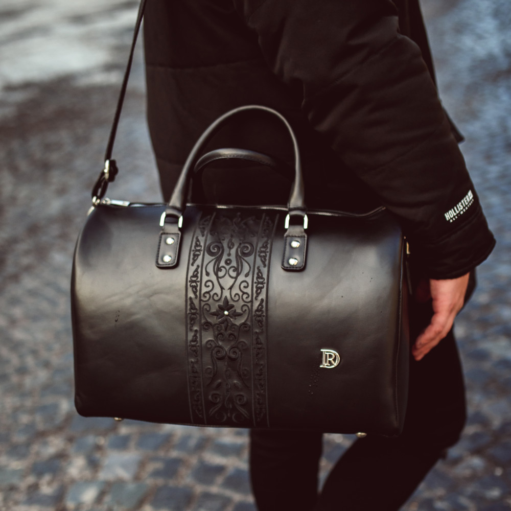 Unisex Cestovná taška Princessa "ČIERNA" Zlatá