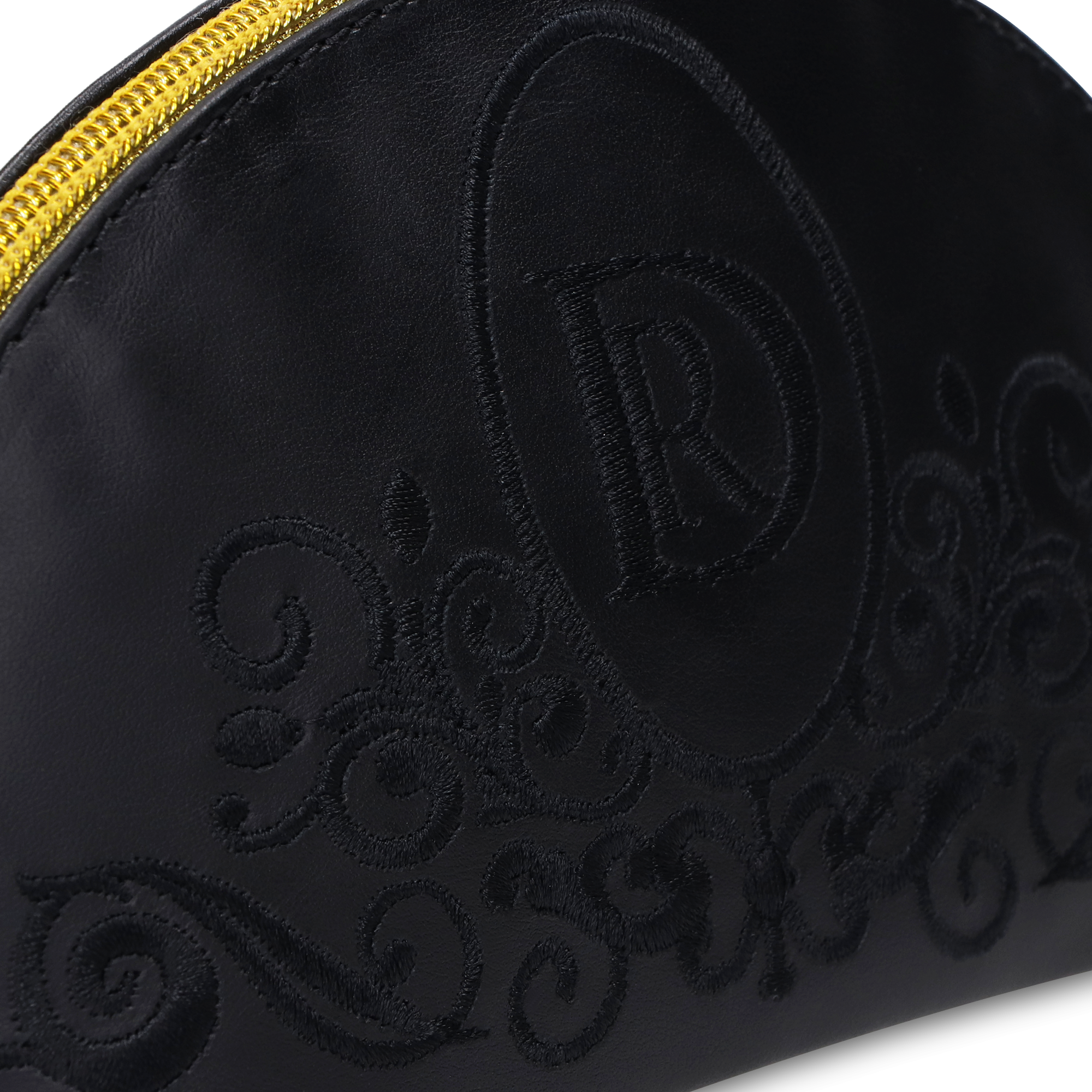 Kozmetická taštička Princessa "ČIERNA" Zlatá