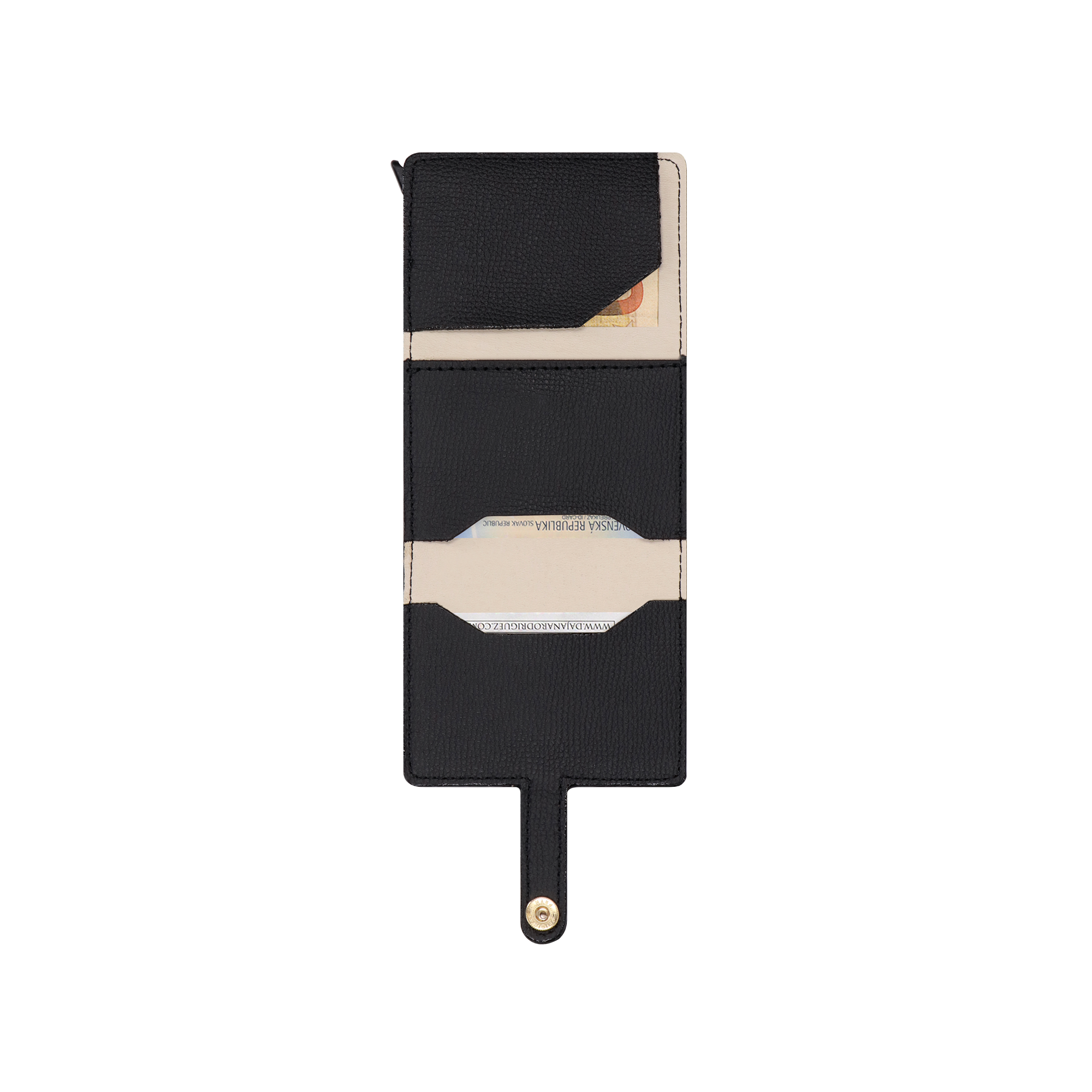 Cardholder Bohemian "NERO" Zlatá