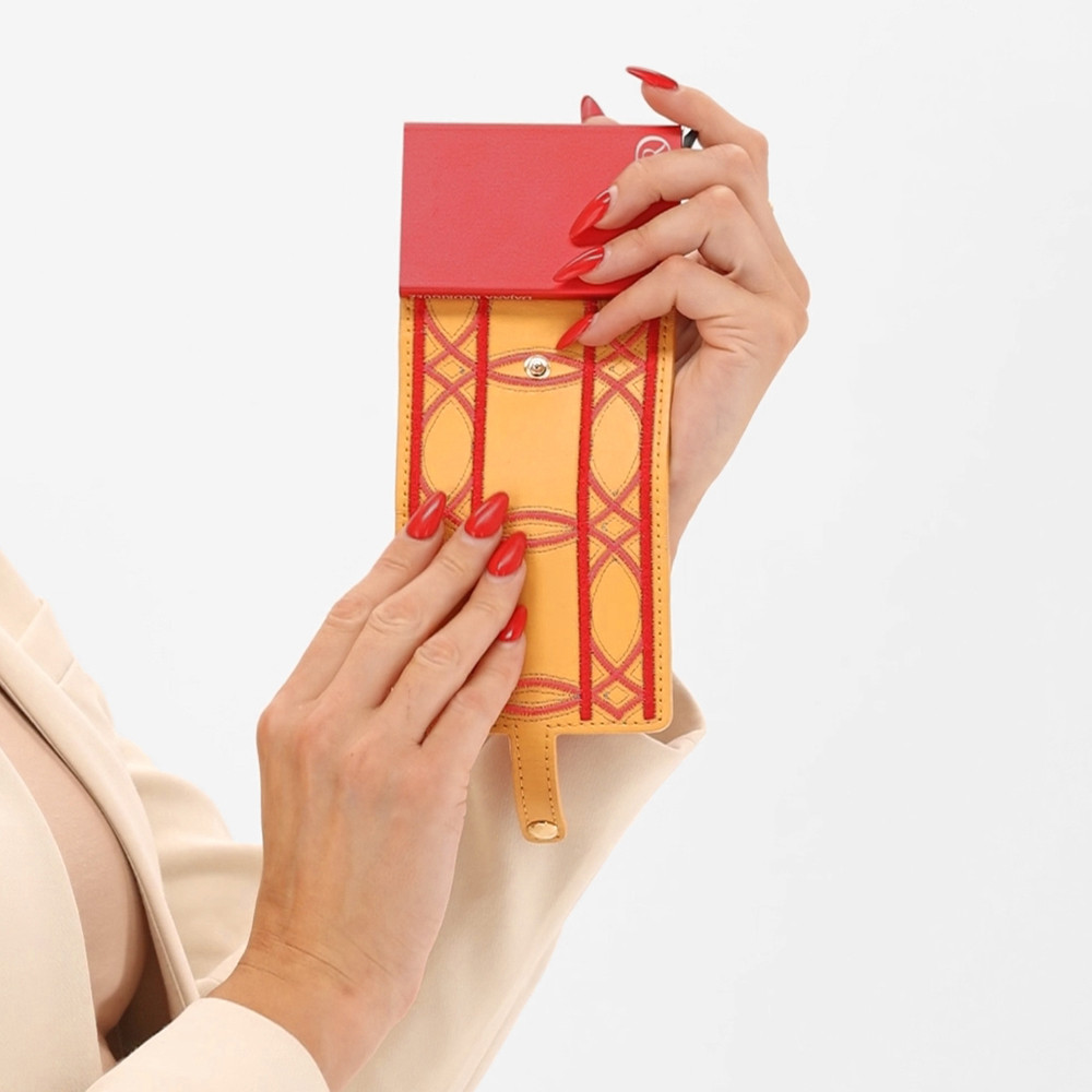 Card holder Iris "YELLOW"