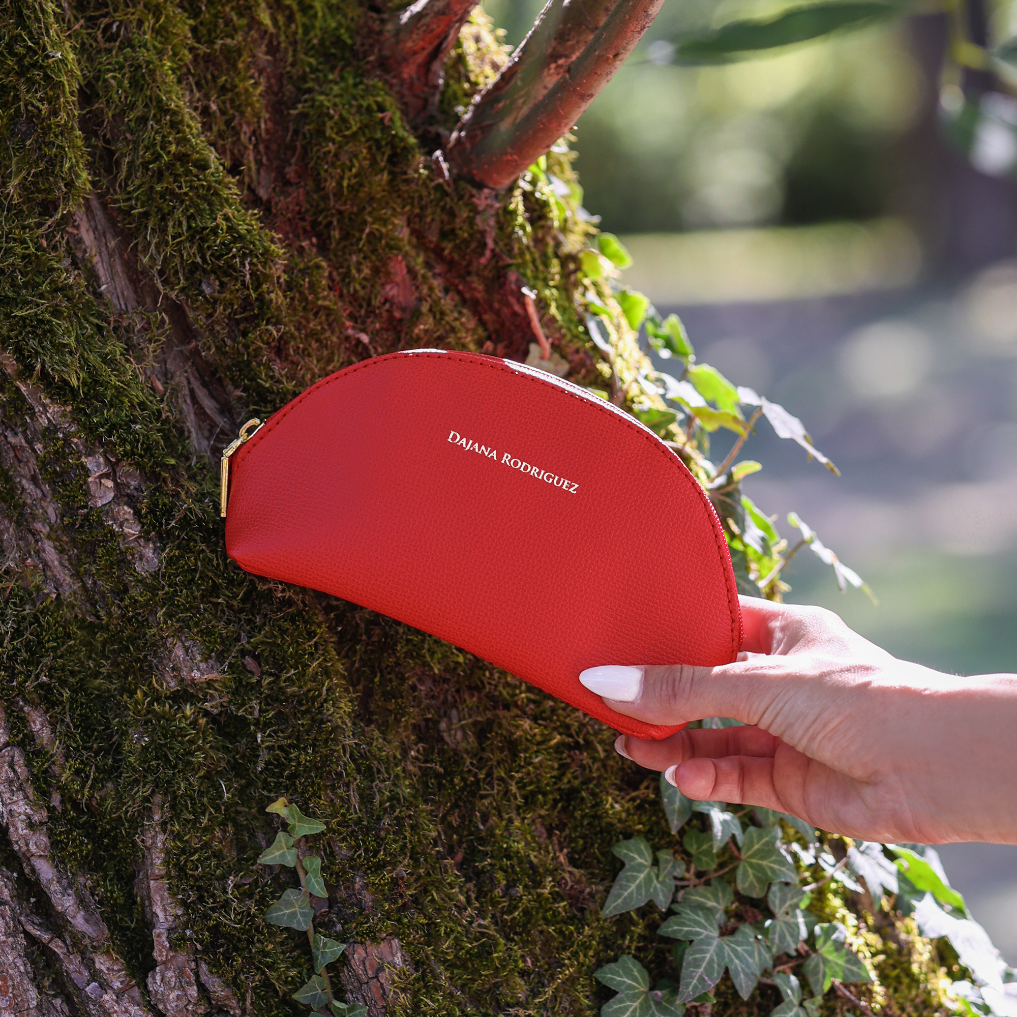 Cosmetic bag Bohemian "PARROT" Silver