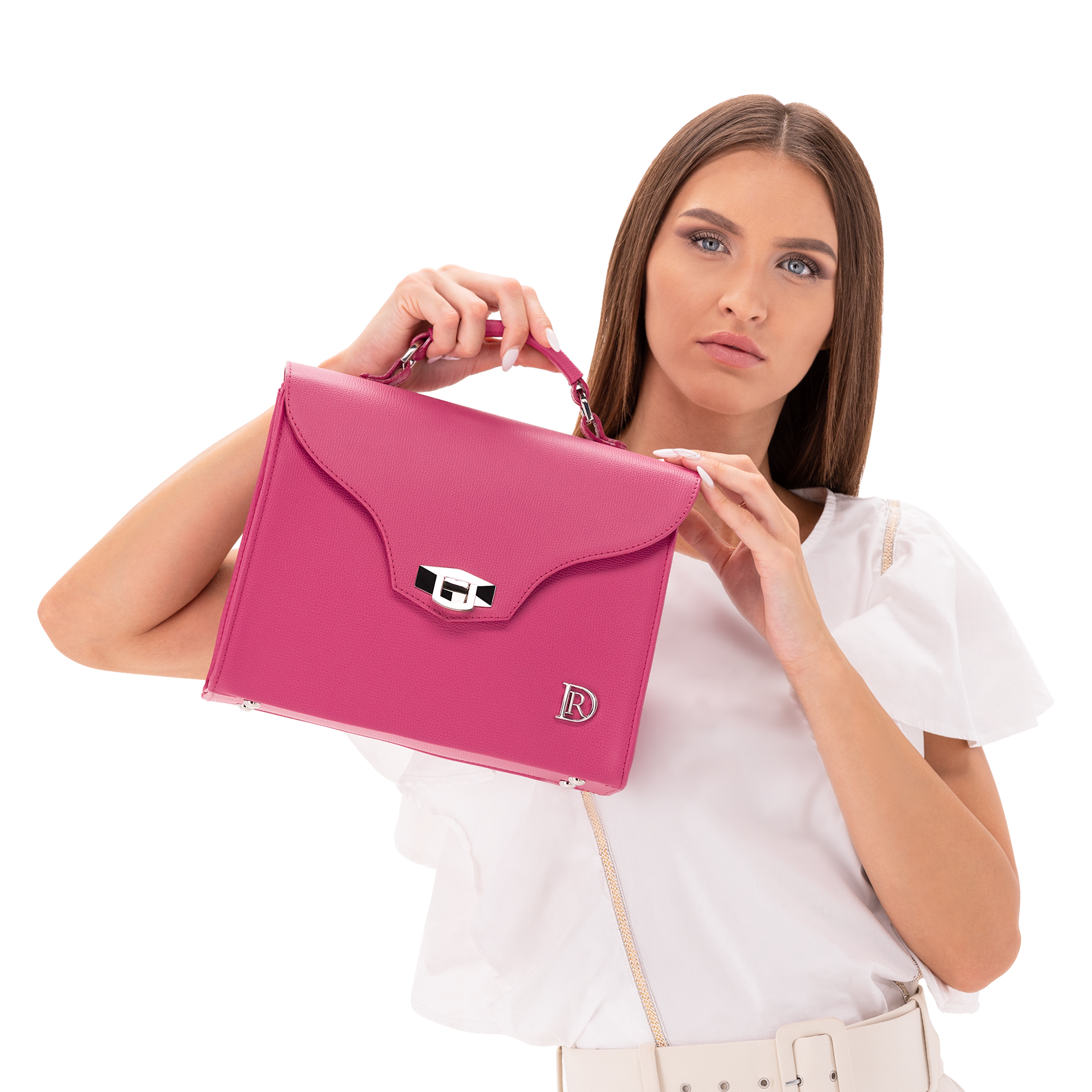 Vivienne Bohemian "FUCHSIA" + Popruh Zlatá